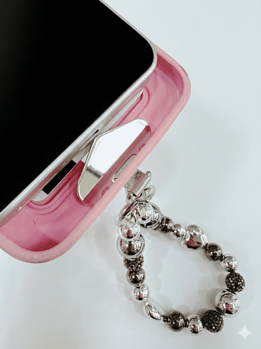 Daily Cubic Ball Smartphone Strap Mobile Phone Wrist Bracelet Keyring Handmade - 이미지 3