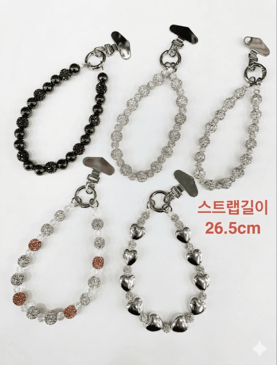 Daily Cubic Ball Smartphone Strap Mobile Phone Wrist Bracelet Keyring Handmade - 이미지 1