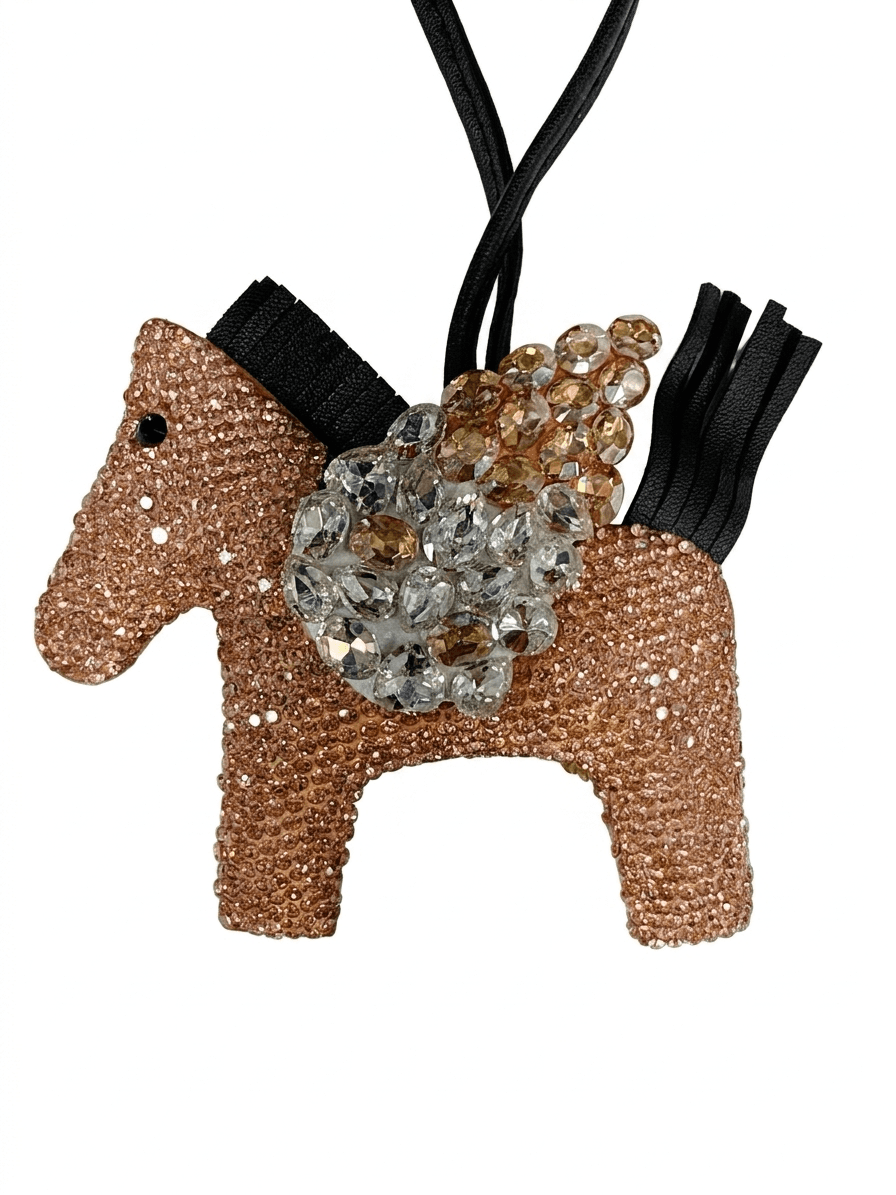 Domestic Horse Cubic Leather Bag Hook Handbag Fashion Bag Decoration Handmade - 이미지 7