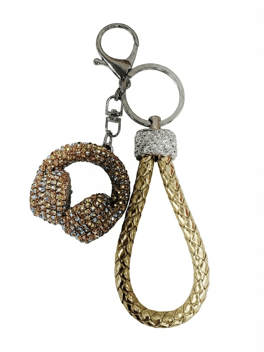 Korean-made headset cubic keyring handbag accent fashion bag decoration key holder handmade - 이미지 5