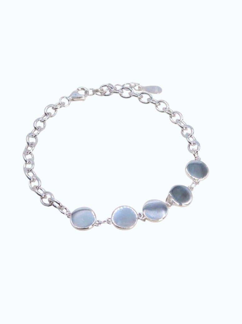 Half and Half Bracelet [Silver 925] - 이미지 3