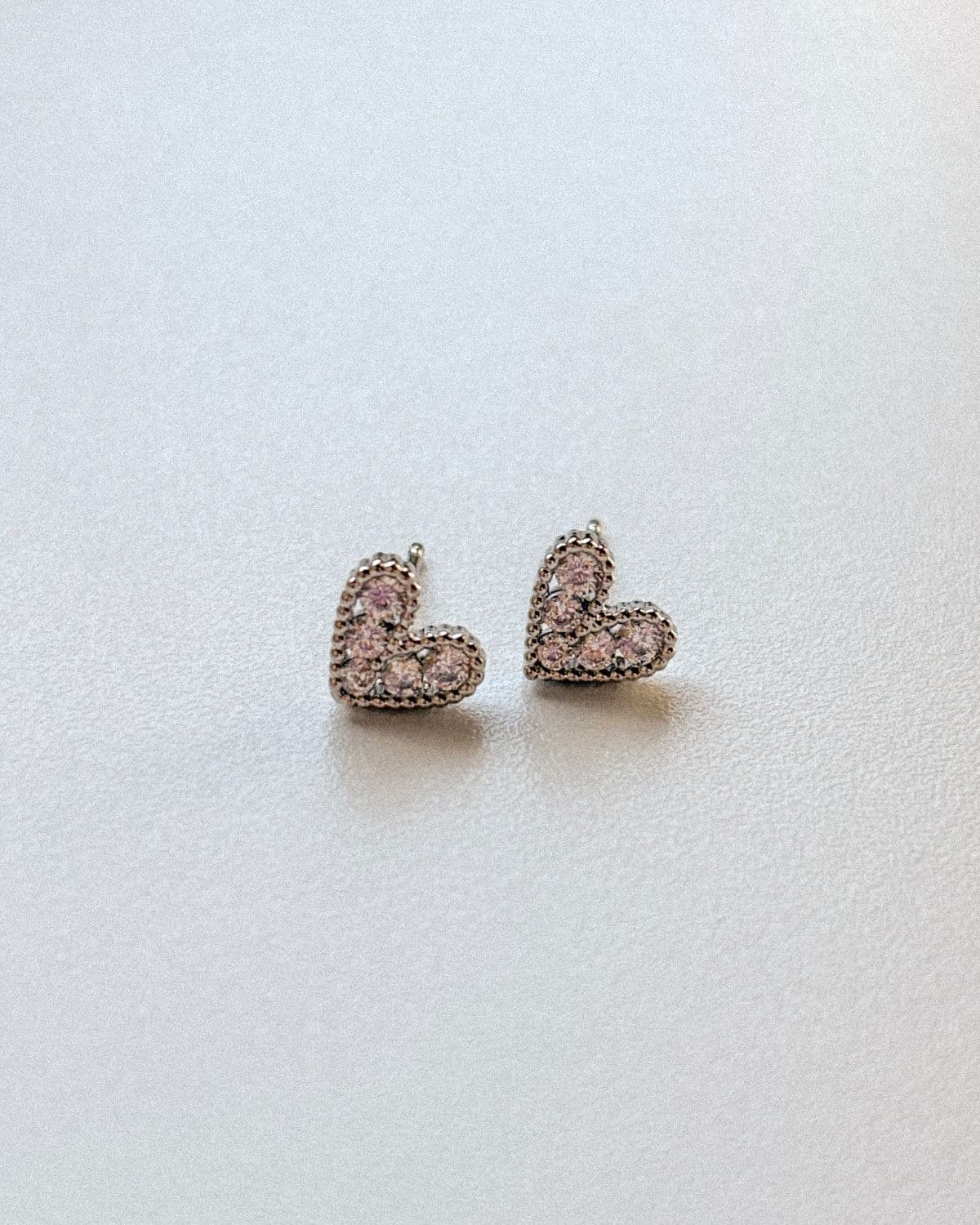 [Special Offer] Heart Cubic Nickel-Free Plated Stud Earrings Discount - 이미지 4