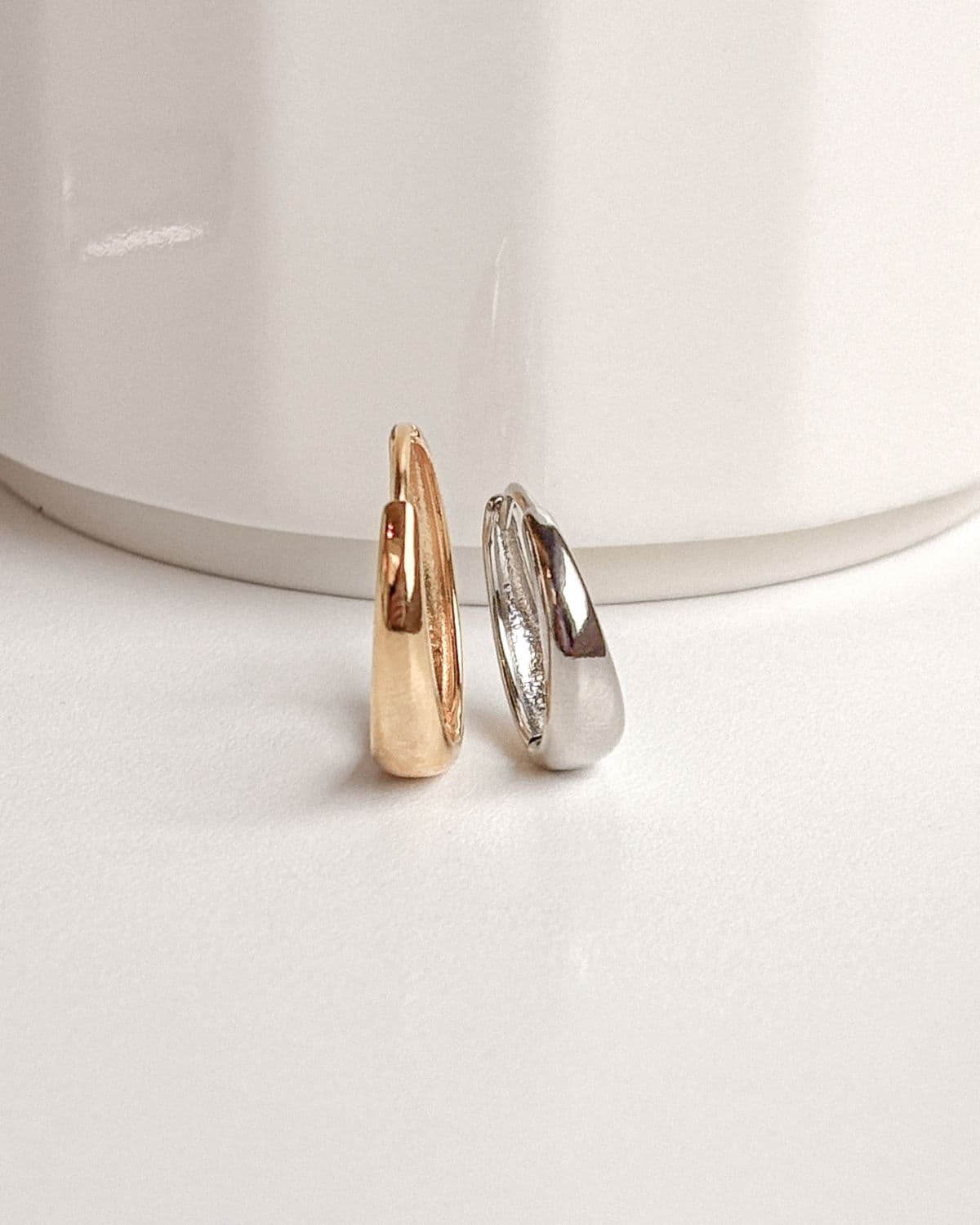 Silver 925 Teardrop Big Size Earrings 16mm 20mm Silver Earrings - 이미지 7