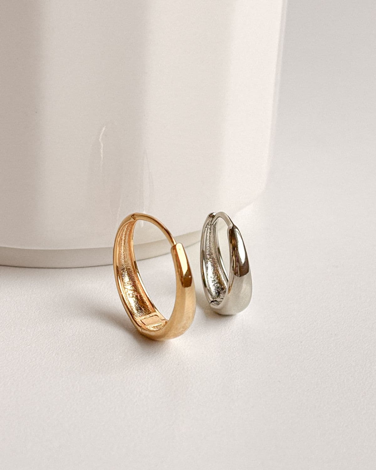Silver 925 Teardrop Big Size Earrings 16mm 20mm Silver Earrings - 이미지 2