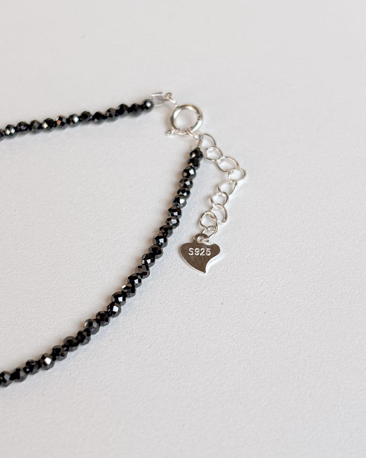 Silver 925 Bead Bracelet Black Star Spark Sparkling Pendant Cubic Silver Bracelet - 이미지 7