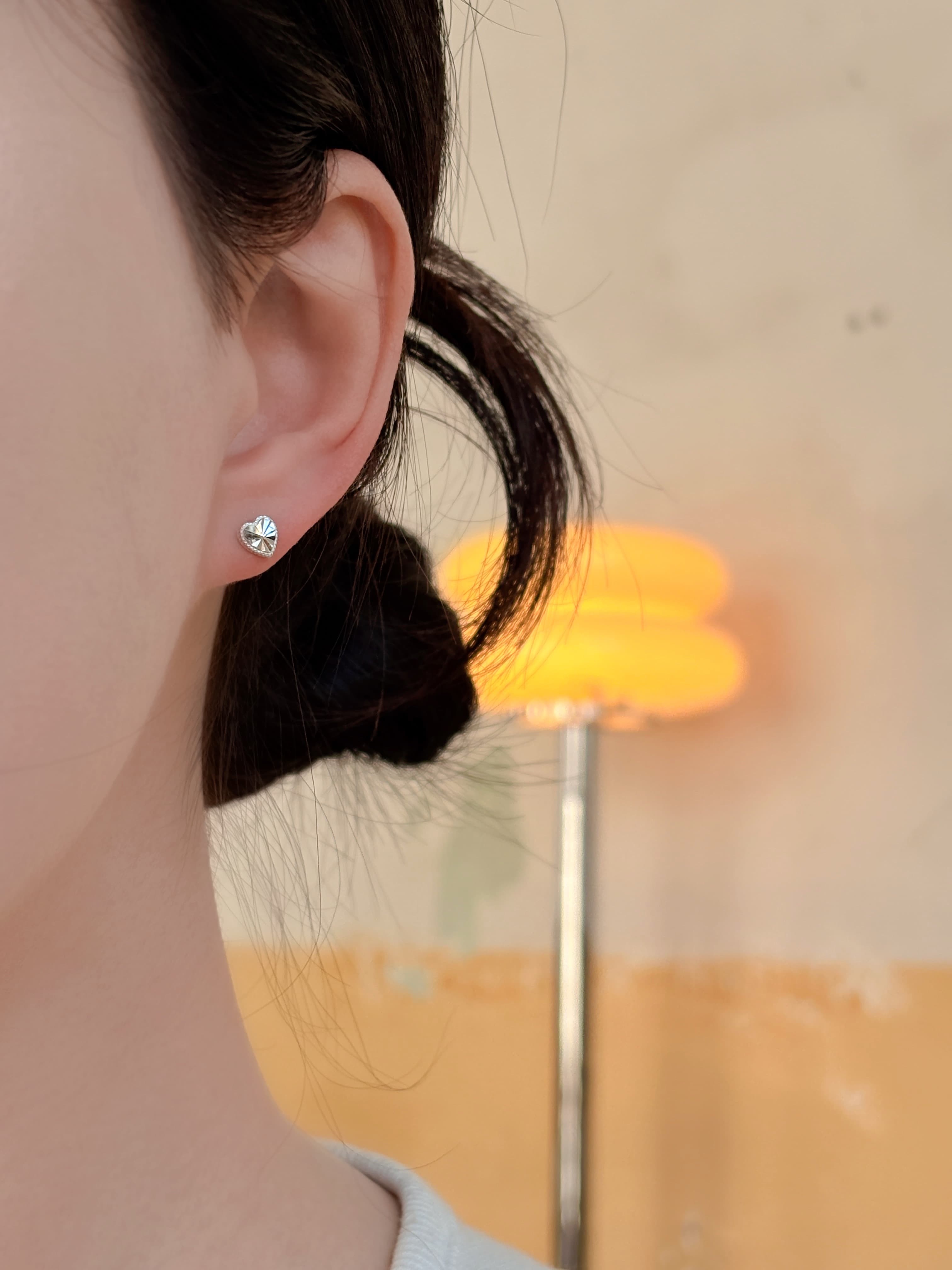 Silver 925 Star Heart Fish Butterfly Earrings Silver Post Mini Earrings - 이미지 6