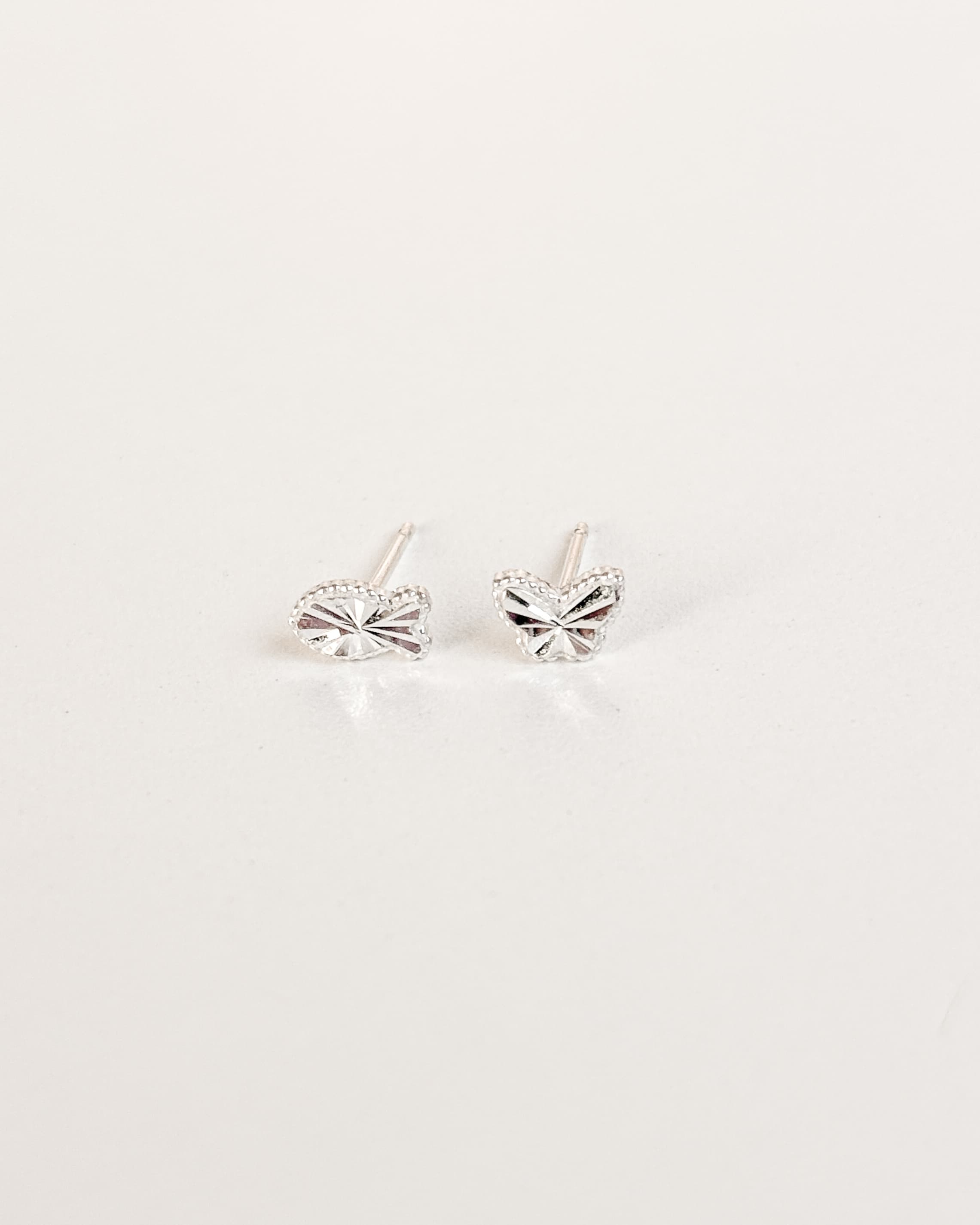 Silver 925 Star Heart Fish Butterfly Earrings Silver Post Mini Earrings - 이미지 12