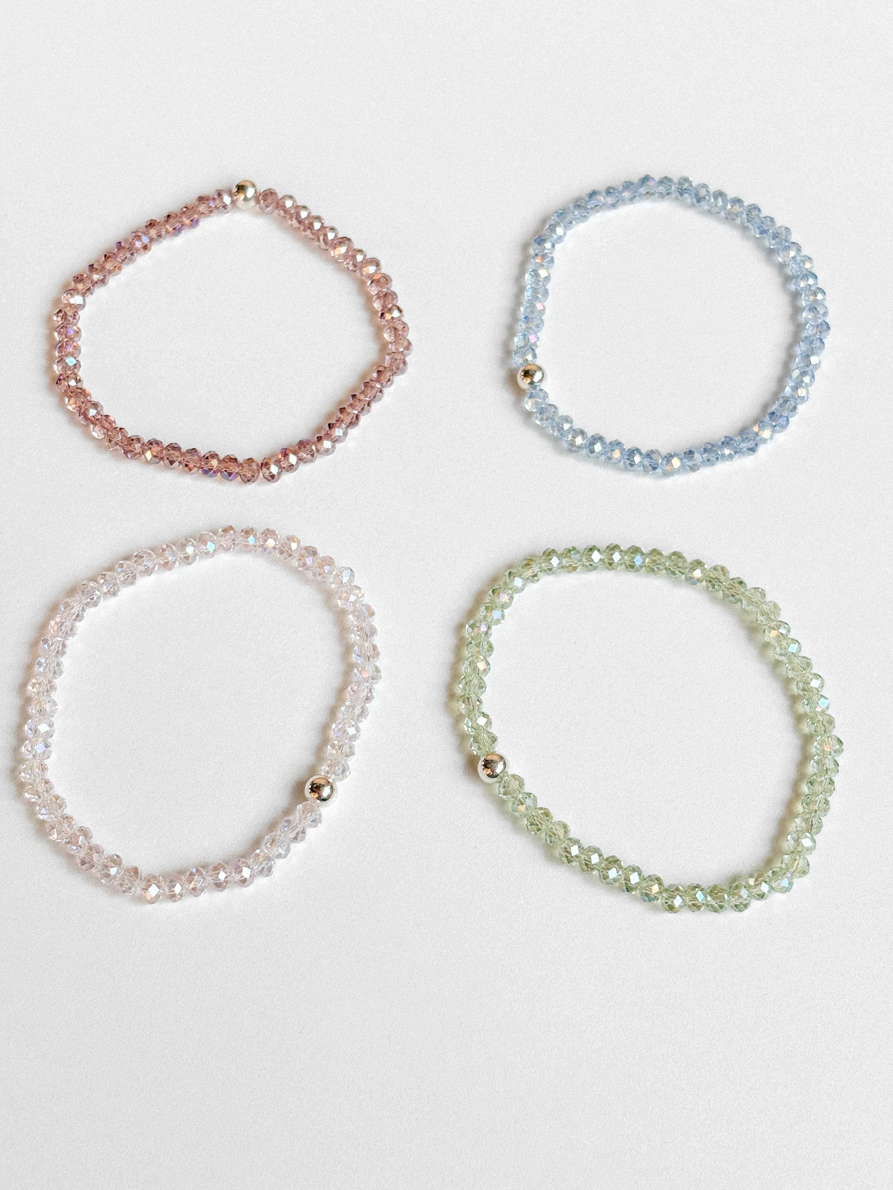 Silver 925 Silver Ball Bead Point Cut Summer Bracelet - 이미지 9