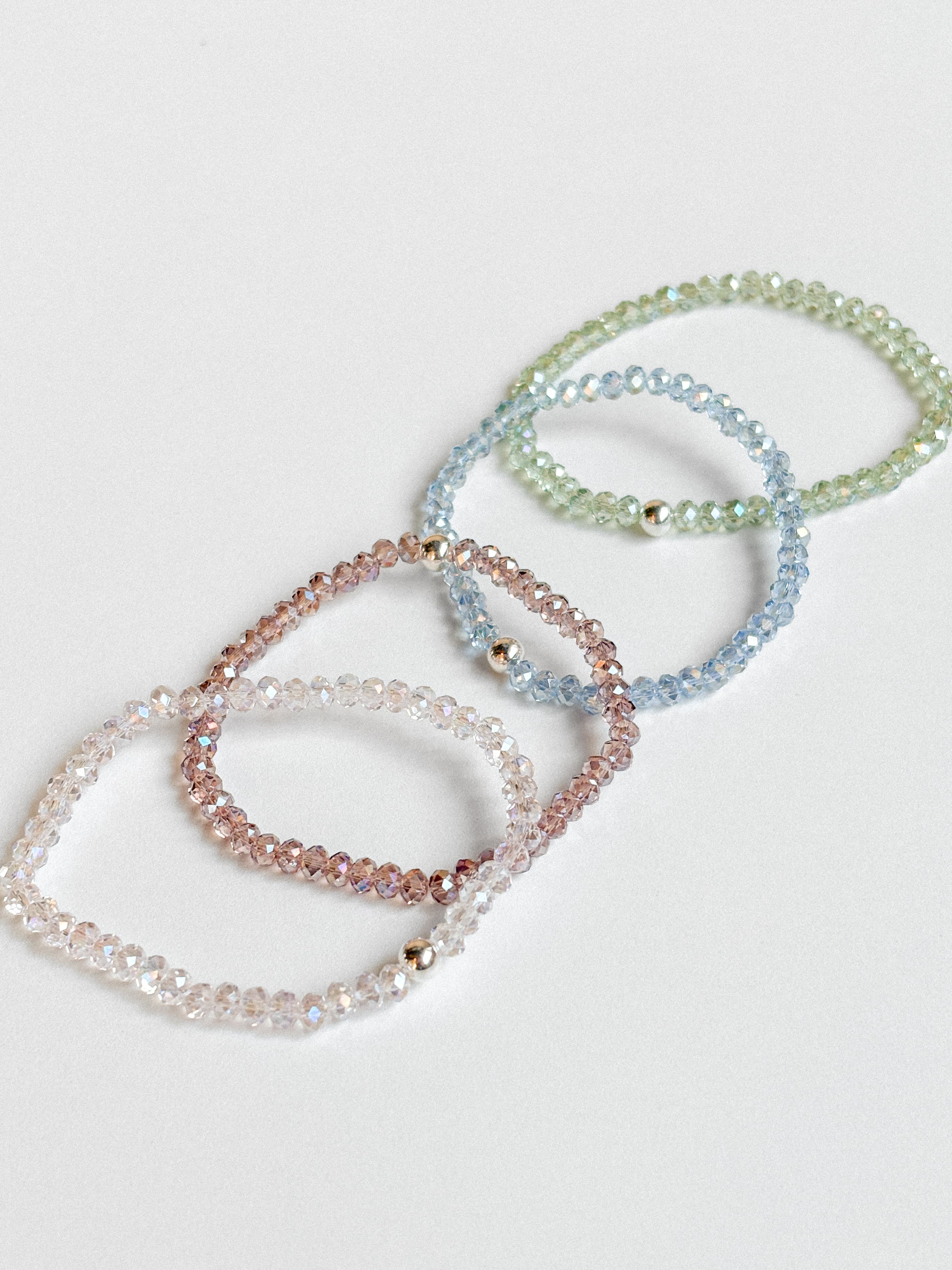Silver 925 Silver Ball Bead Point Cut Summer Bracelet - 이미지 10