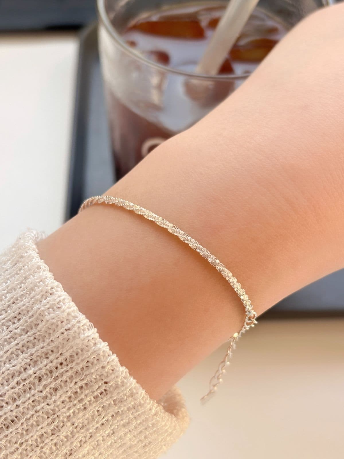 Silver 925 Snowflake Chain Bracelet, New Summer Silver Bracelet - 이미지 4