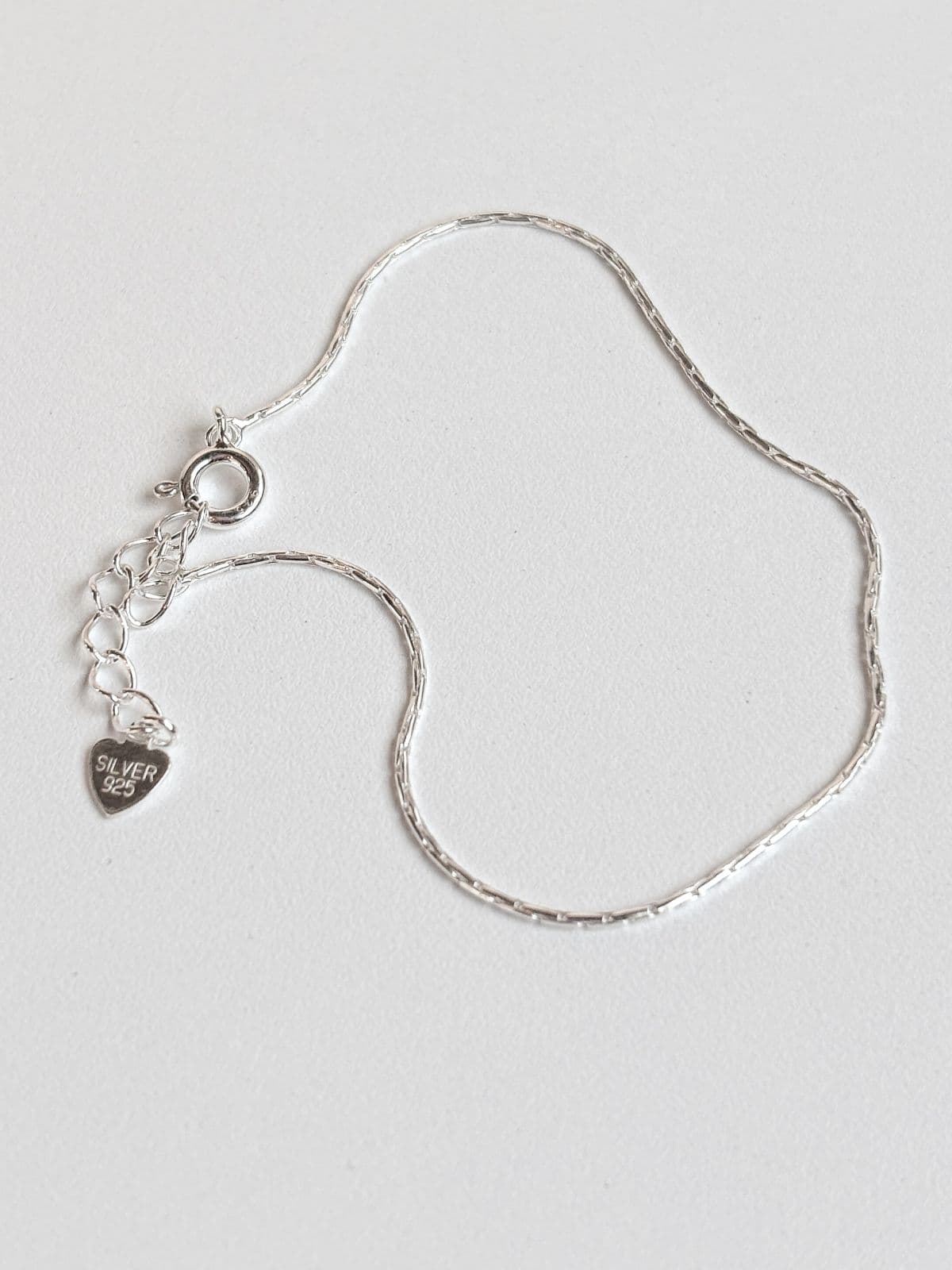 Silver 925 Snake Chain Bracelet 1mm Silver Chain Slim Daily Layered Silver Bracelet - 이미지 1