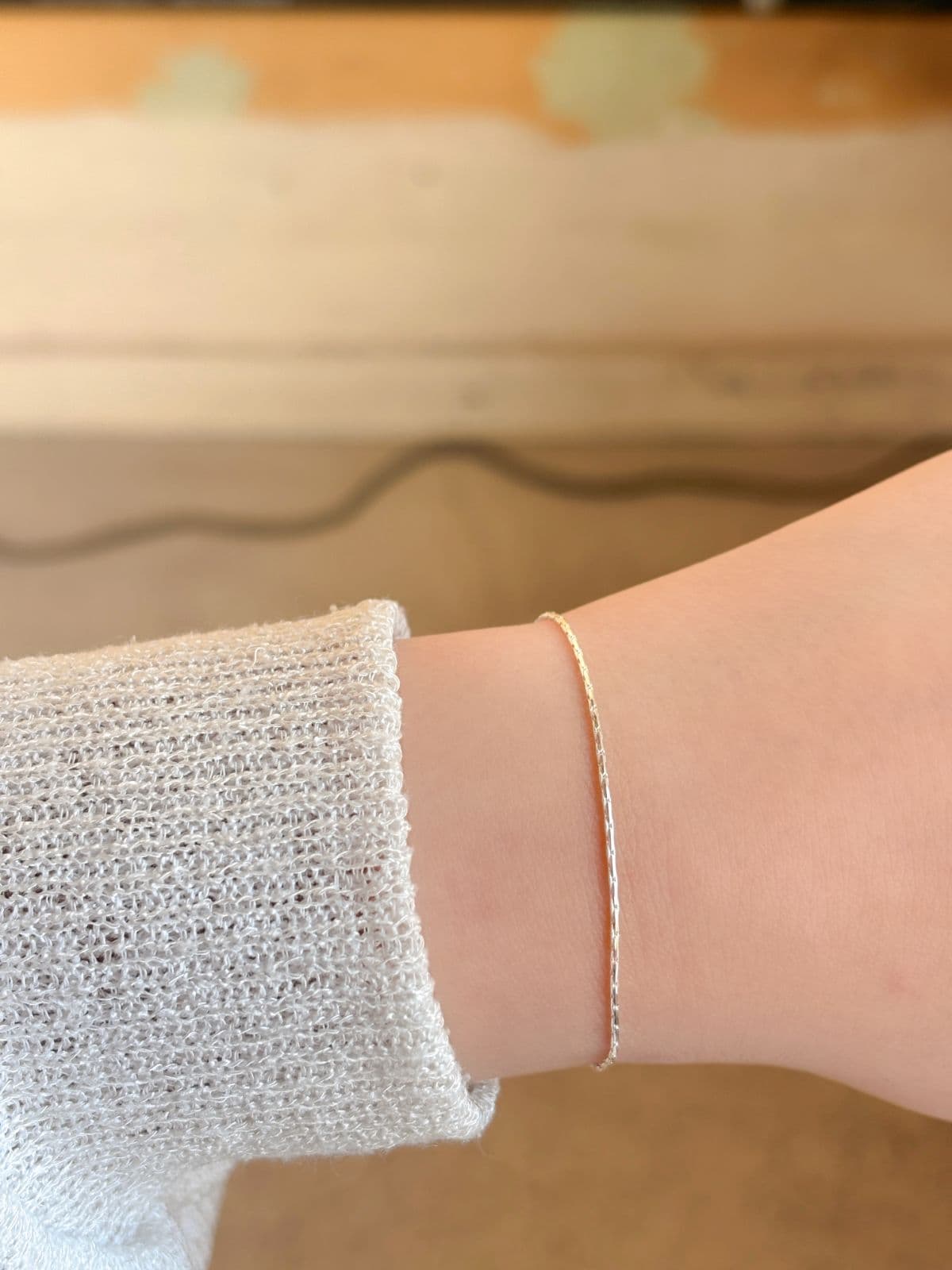 Silver 925 Snake Chain Bracelet 1mm Silver Chain Slim Daily Layered Silver Bracelet - 이미지 4