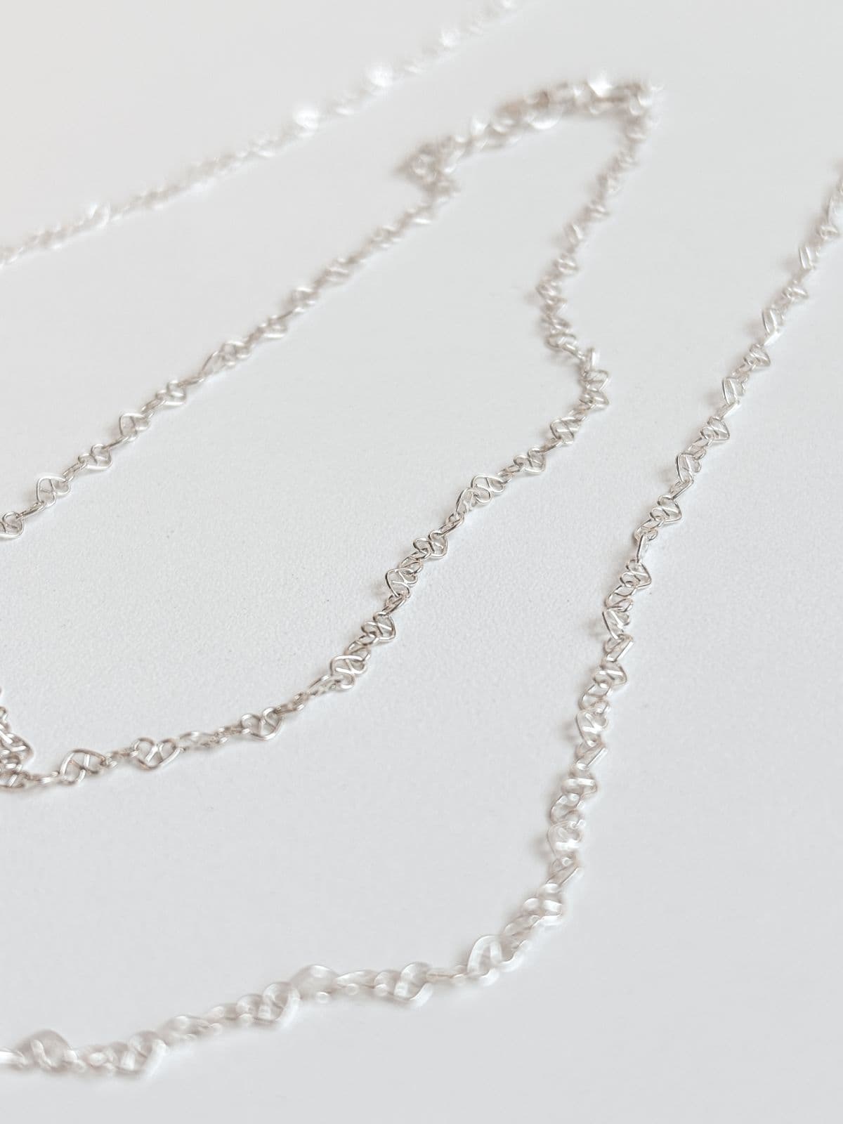 Silver 925 Heart Chain Thin Slim Bracelet Layered Silver Bracelet - 이미지 6