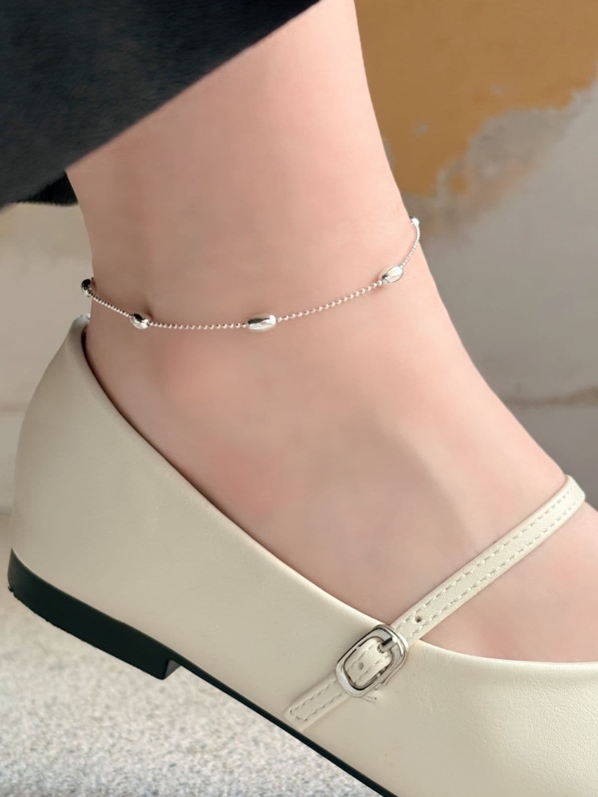 Silver 925 Silver Ball Oval Necklace Silver Ball Point Silver Chain Silver Necklace - 이미지 7