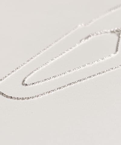Silver 925 Slim Rope Chain Necklace, Thin Silver Necklace