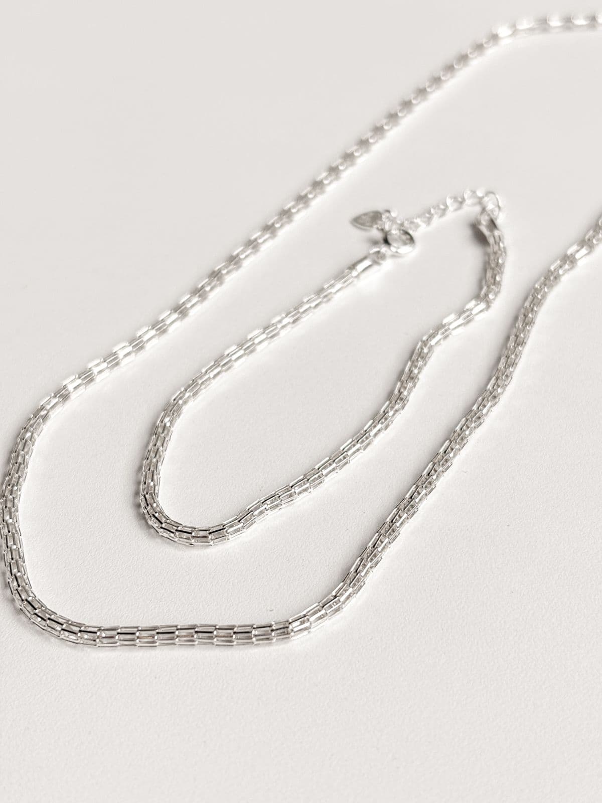Silver 925 Mesh Chain Point Necklace Silver Chain Silver Necklace - 이미지 6