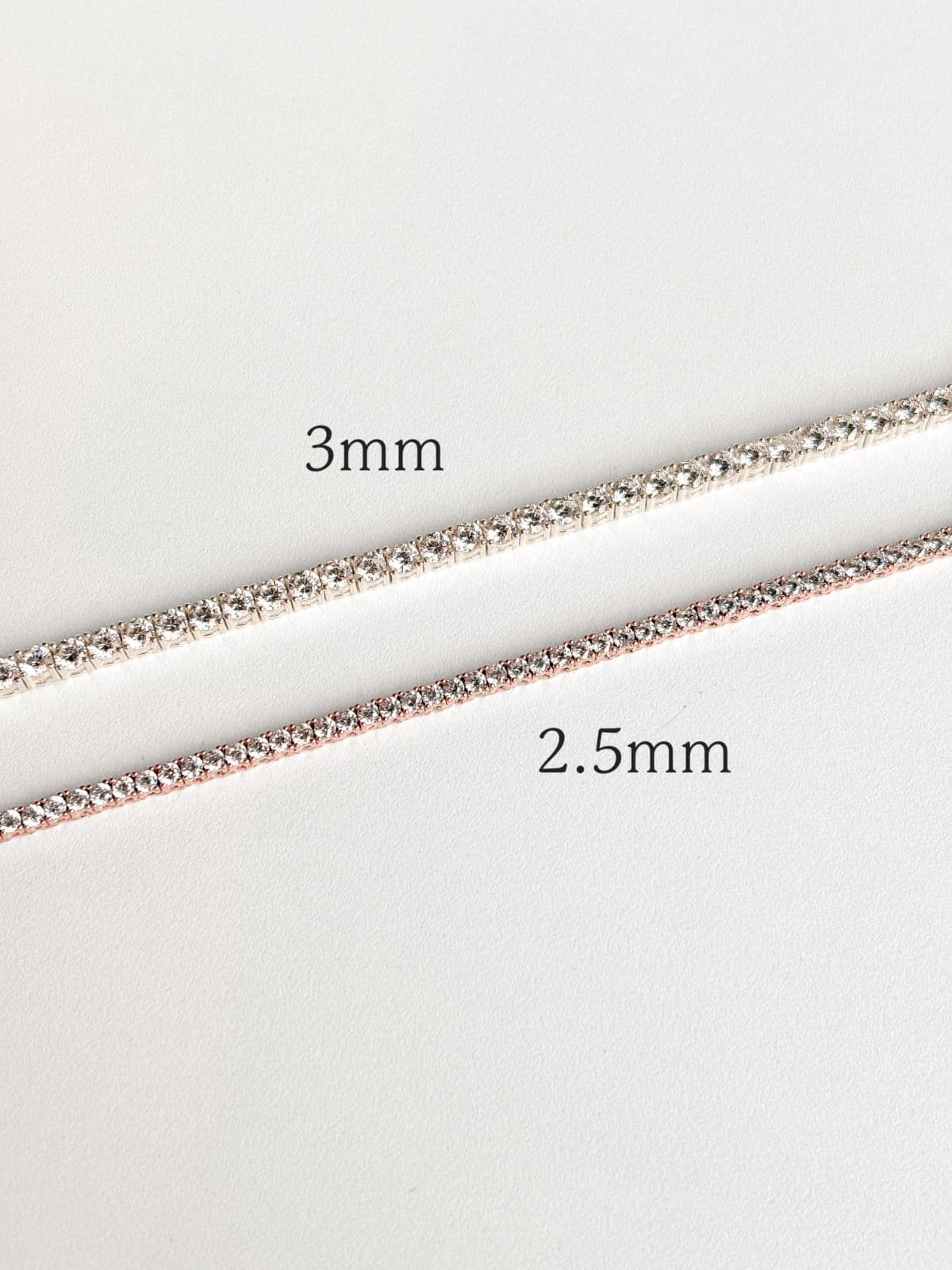 Silver 925 Tennis Cubic Necklace - 이미지 6
