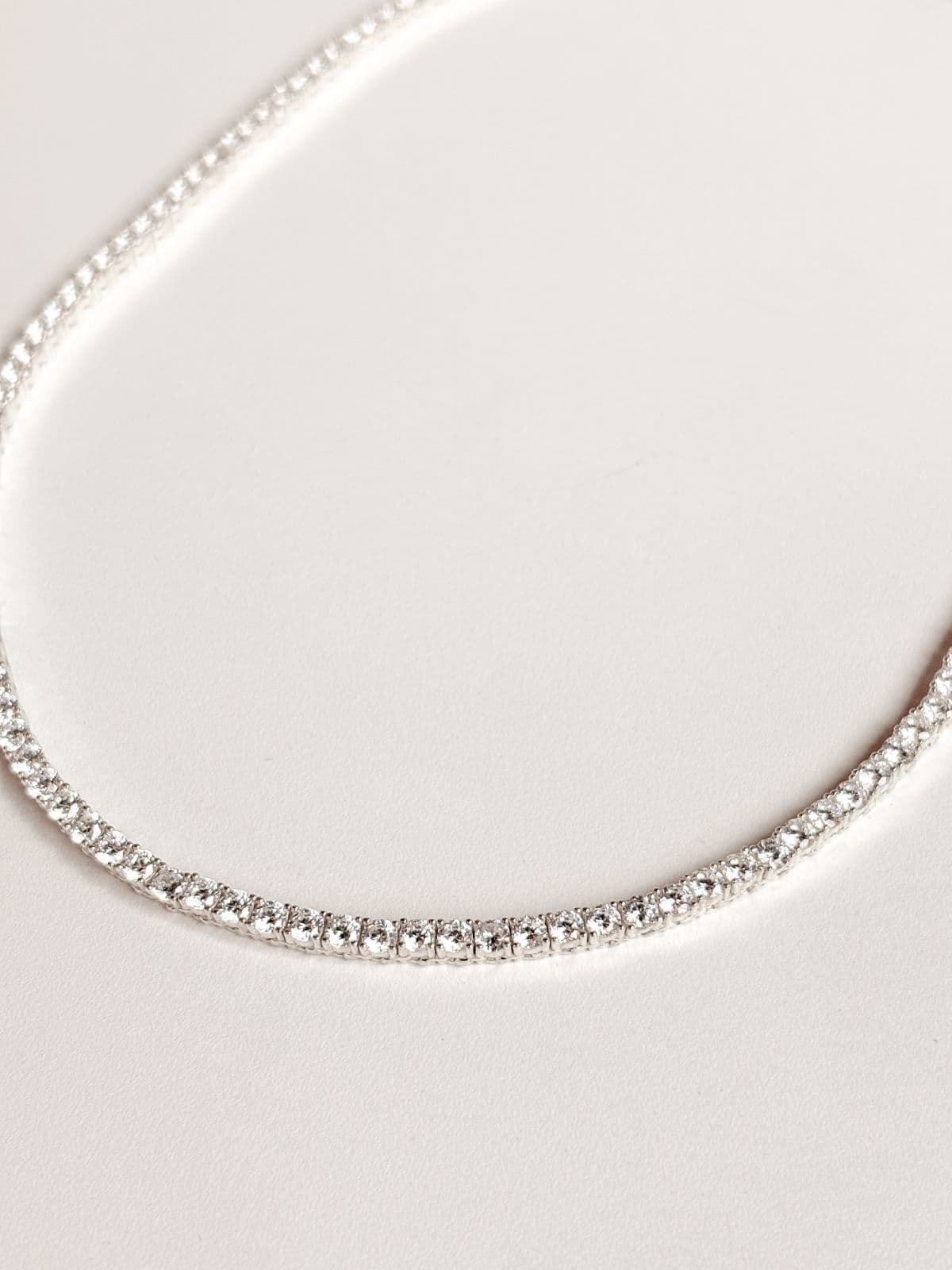 Silver 925 Tennis Cubic Necklace - 이미지 10