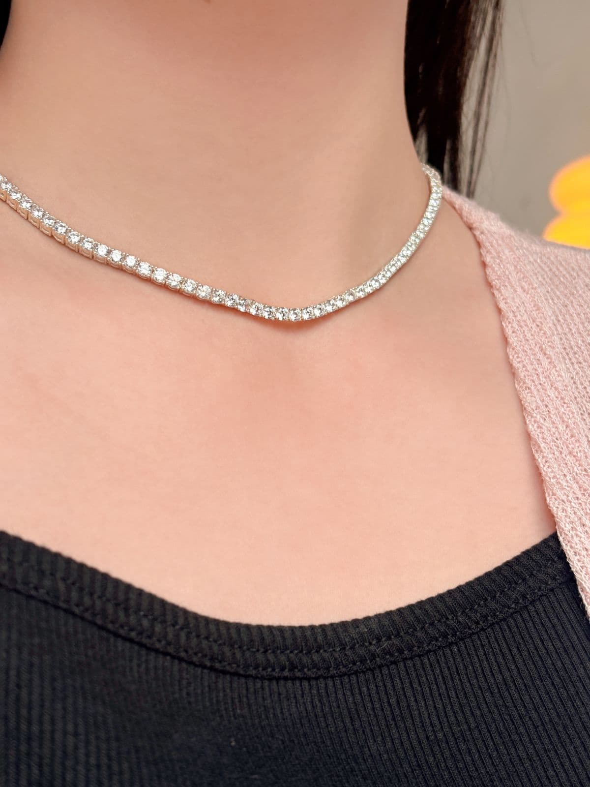 Silver 925 Tennis Cubic Bracelet Silver Bracelet - 이미지 7