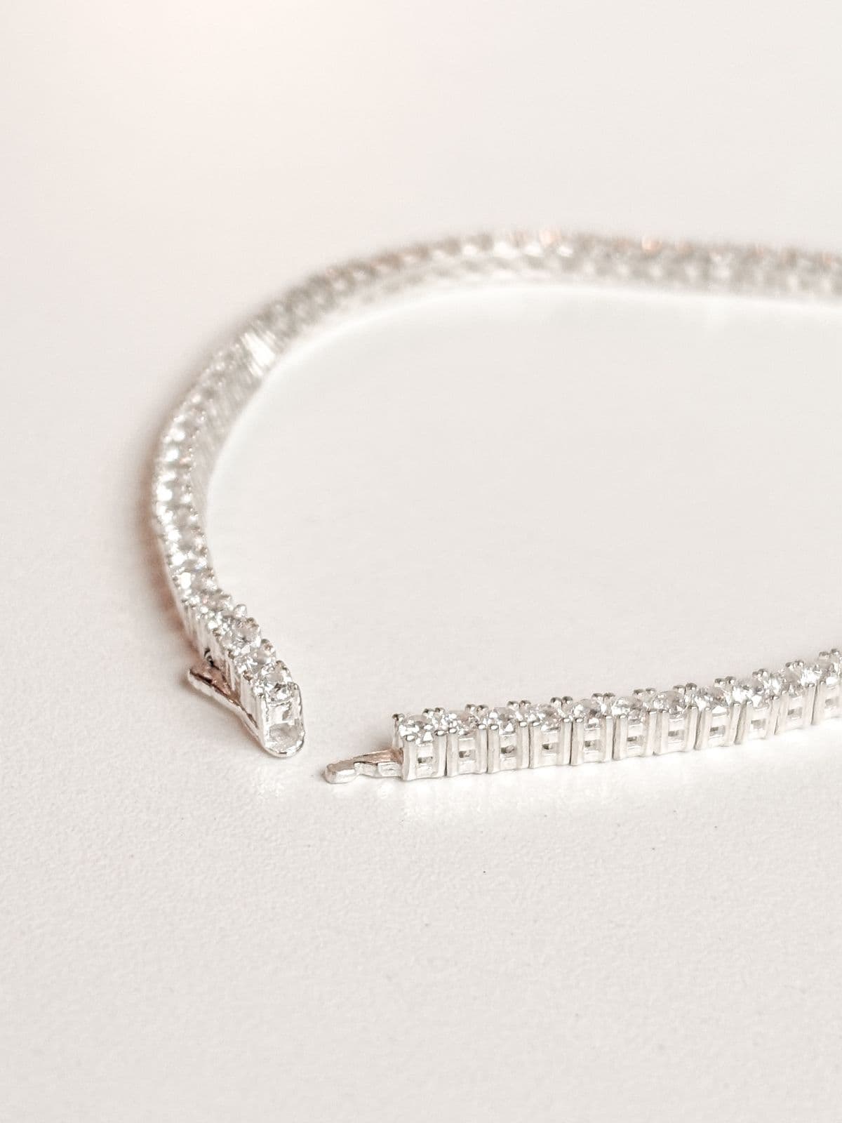 Silver 925 Tennis Cubic Bracelet Silver Bracelet - 이미지 6