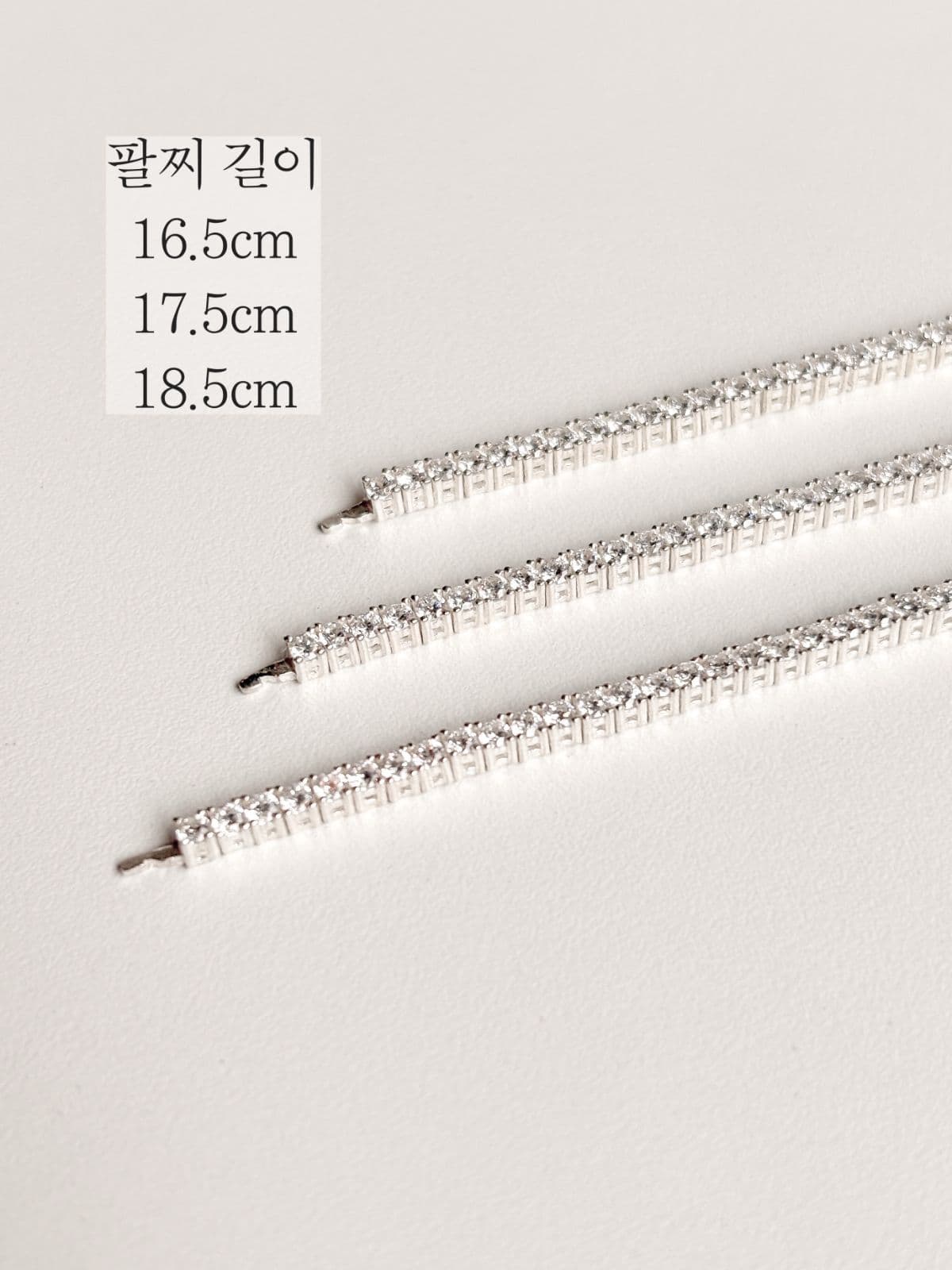 Silver 925 Tennis Cubic Bracelet Silver Bracelet - 이미지 3