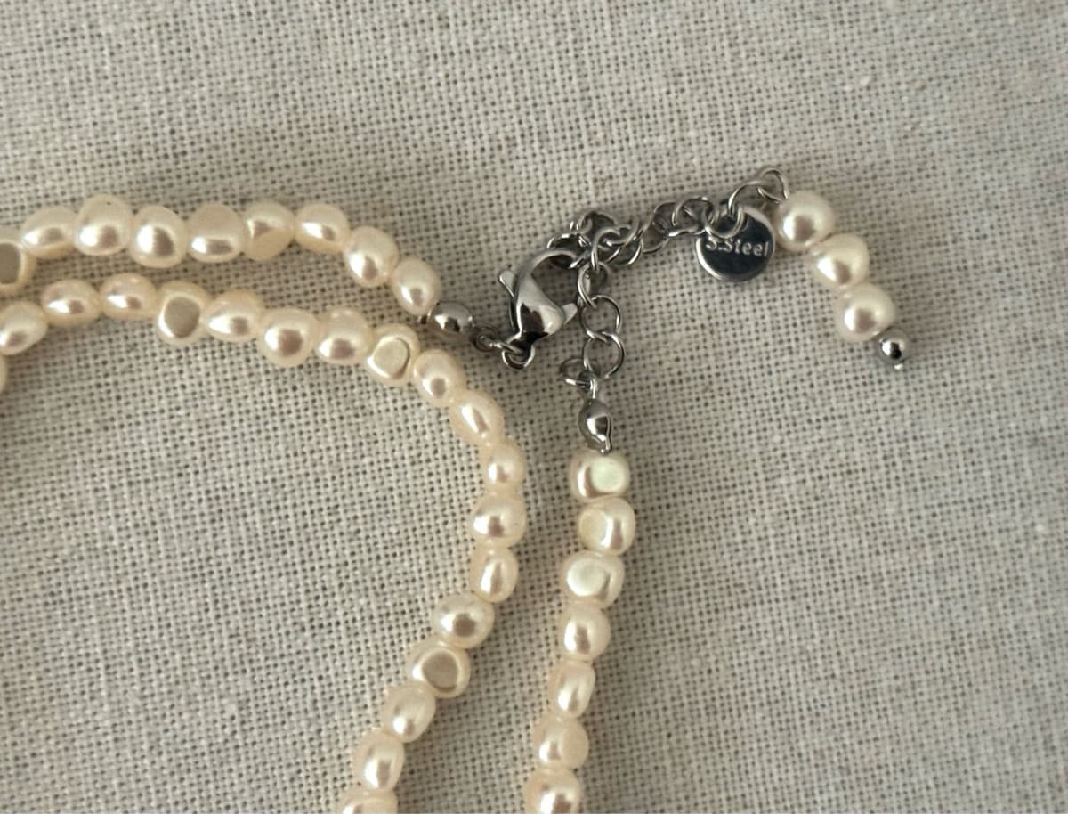 Ugly pearl necklace - 이미지 3