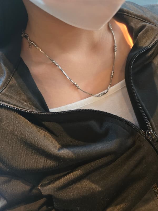 Stainless Steel Midi-Long Necklace 3designs - 이미지 2