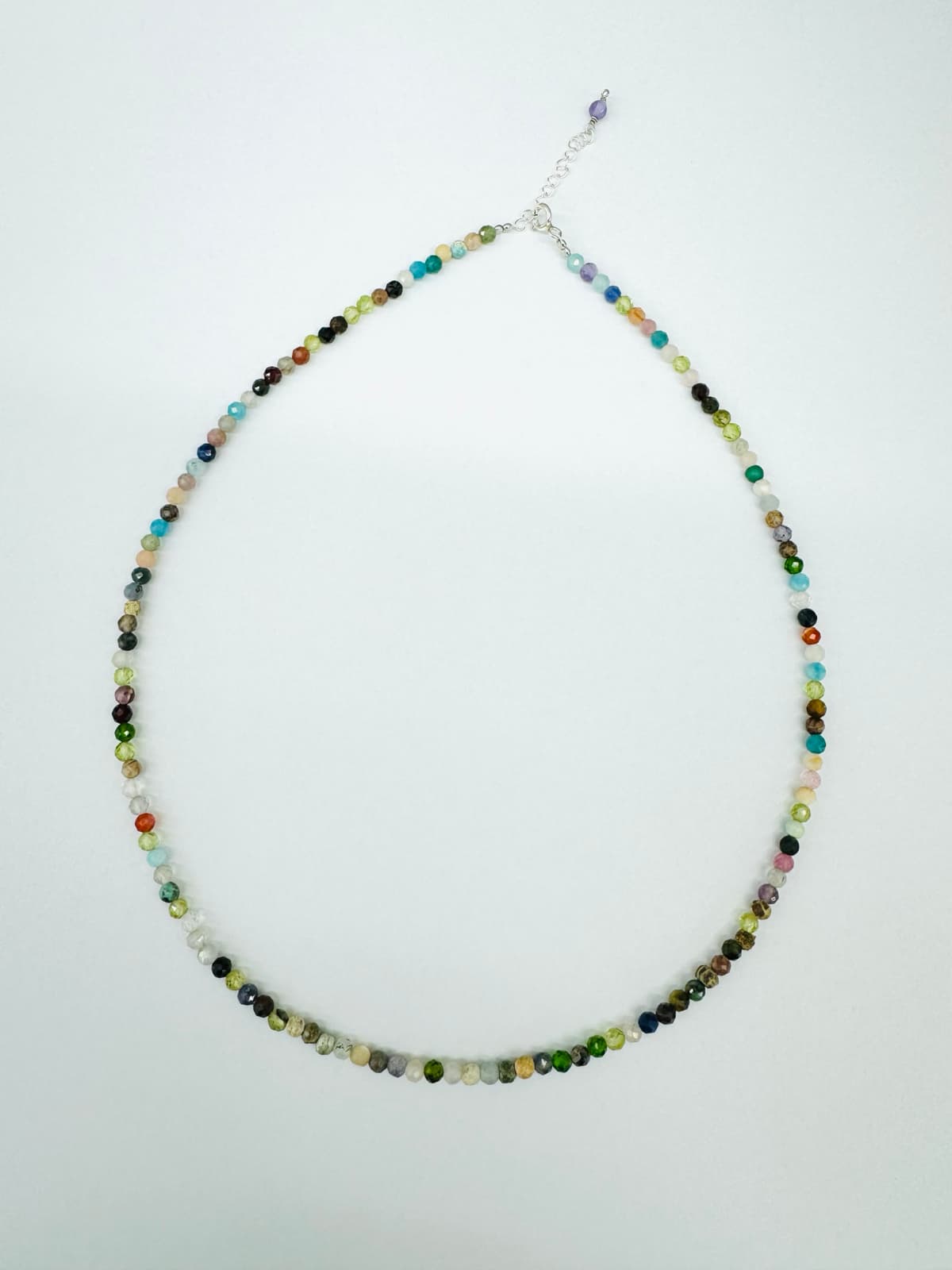 Multi-stone bead necklace - 이미지 1
