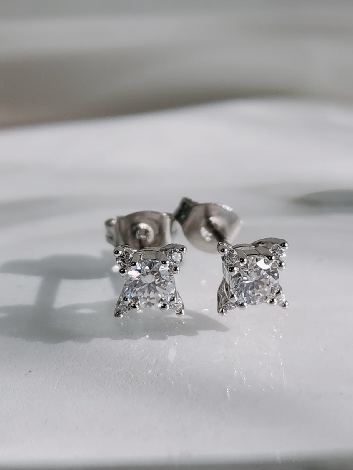 GRA Moissanite Diamond Surgical Steel Earrings No. 0 - 이미지 16