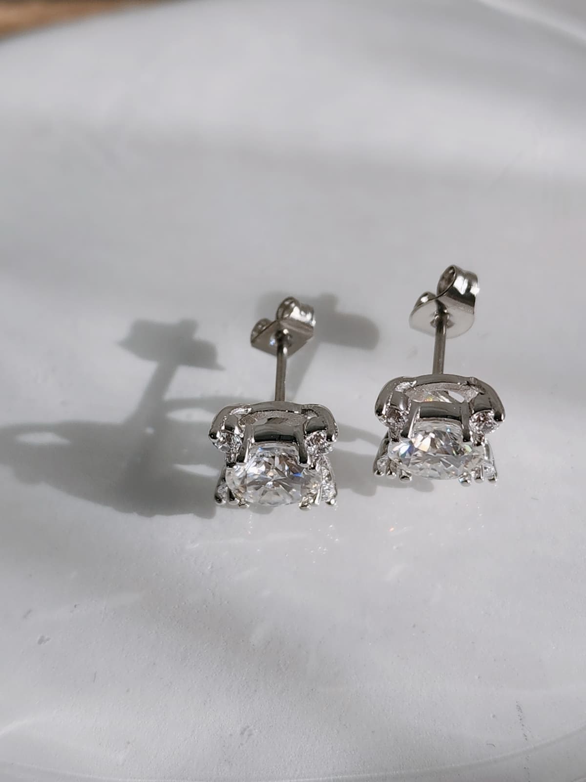GRA Moissanite Diamond Surgical Steel Earrings No. 0 - 이미지 14