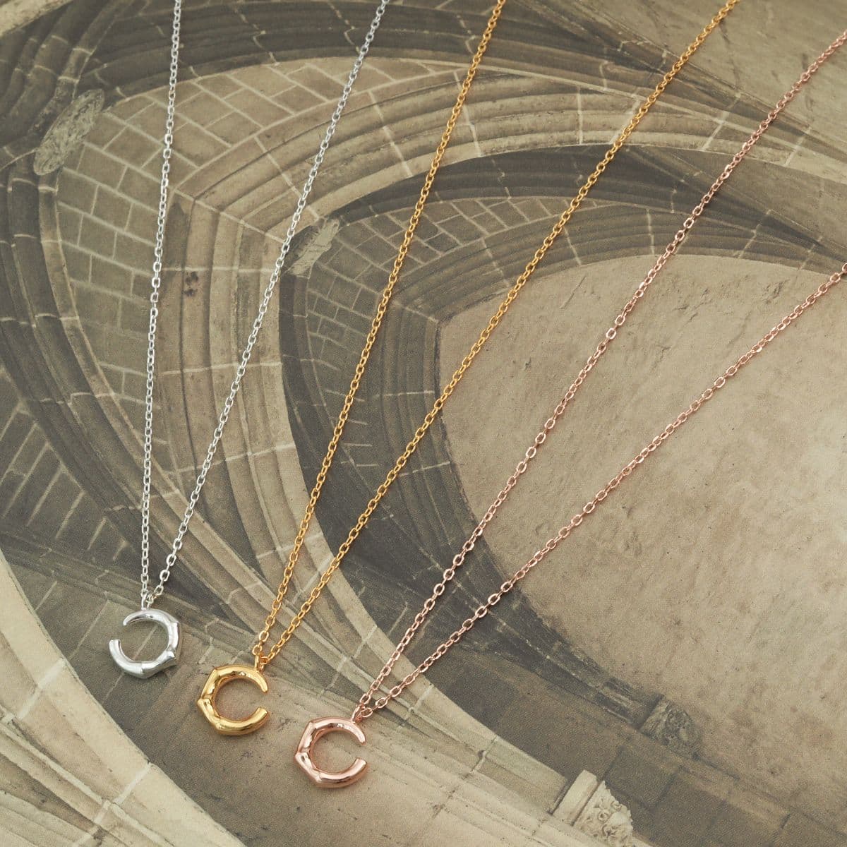 [SN4808] Silver 925 Mini Bold Ring Necklace - 이미지 2