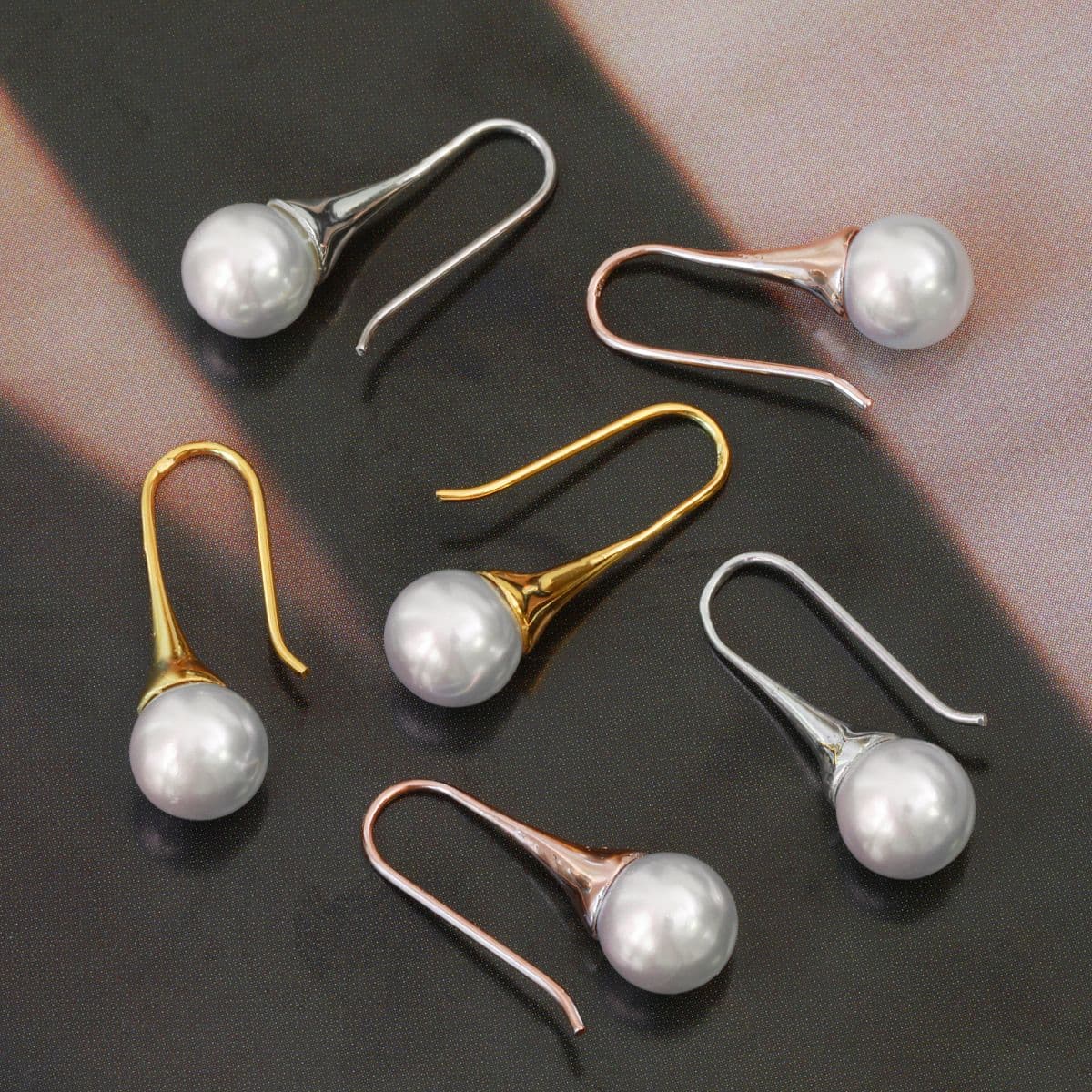 [SE6407,SN6403] Silver 925 Swarovski Pearl Drop Set (Earrings, Necklace) - 이미지 7