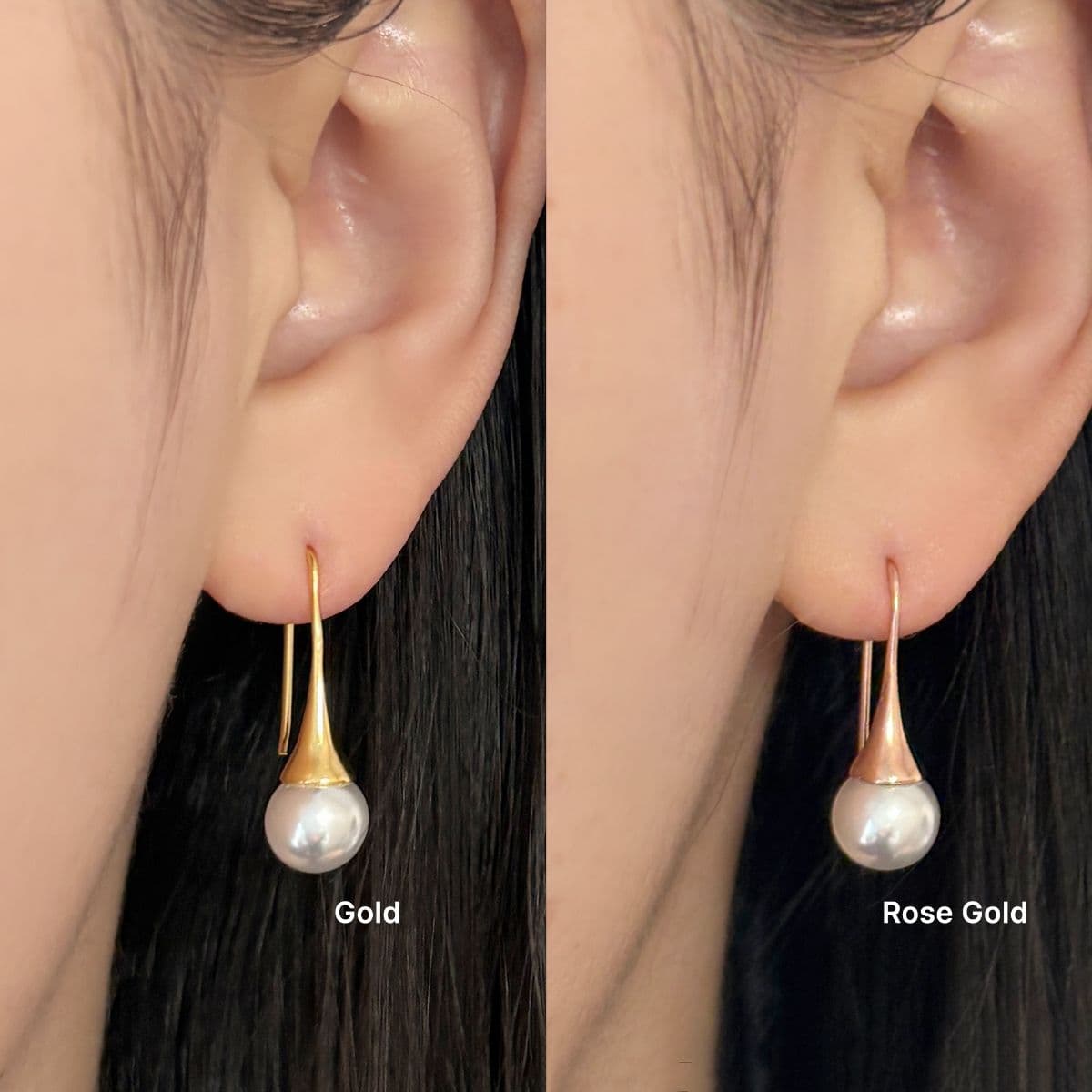 [SE6407,SN6403] Silver 925 Swarovski Pearl Drop Set (Earrings, Necklace) - 이미지 4