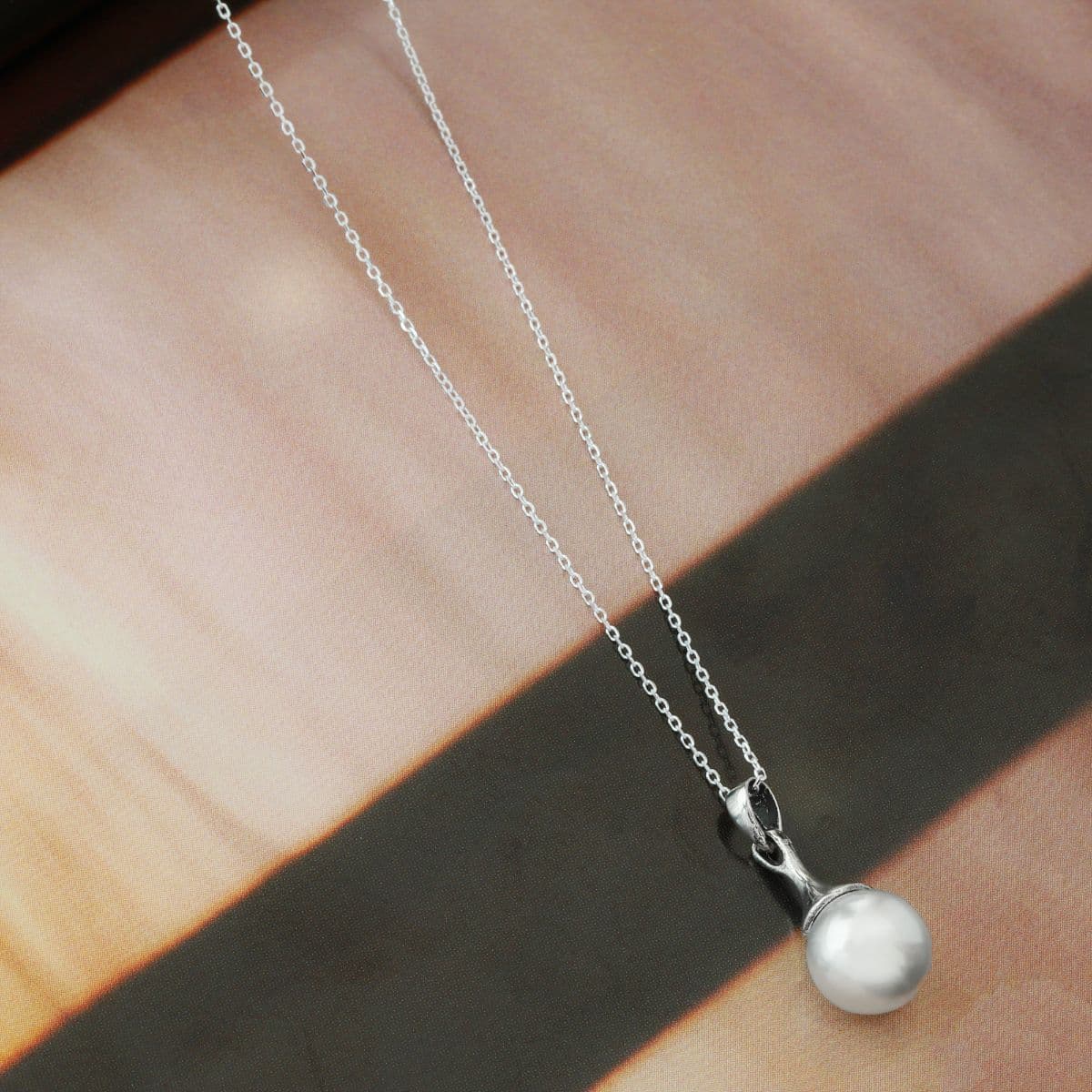 [SE6407,SN6403] Silver 925 Swarovski Pearl Drop Set (Earrings, Necklace) - 이미지 11