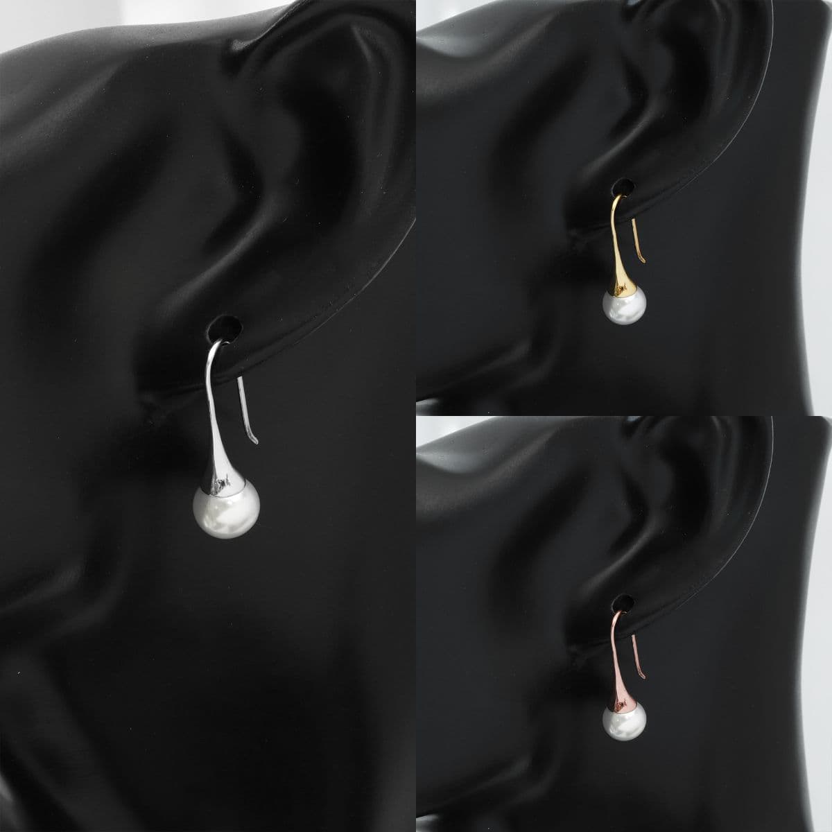 [SE6407,SN6403] Silver 925 Swarovski Pearl Drop Set (Earrings, Necklace) - 이미지 8