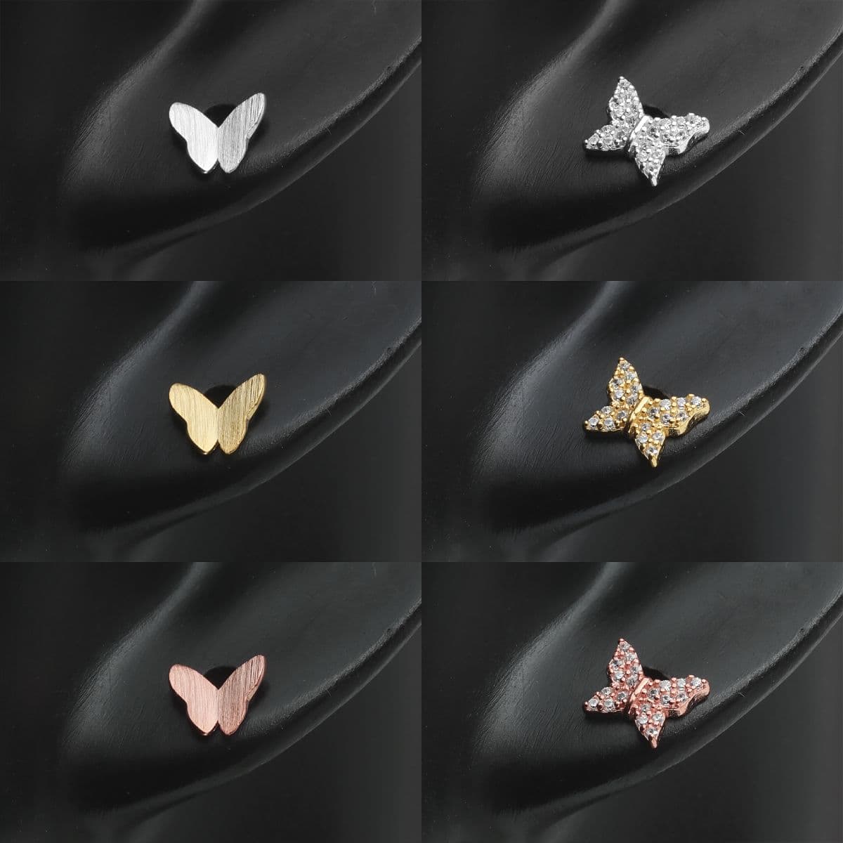 [SE6408], [SE6409], [SE6410] Silver 925 Butterfly Earring Set - 이미지 13