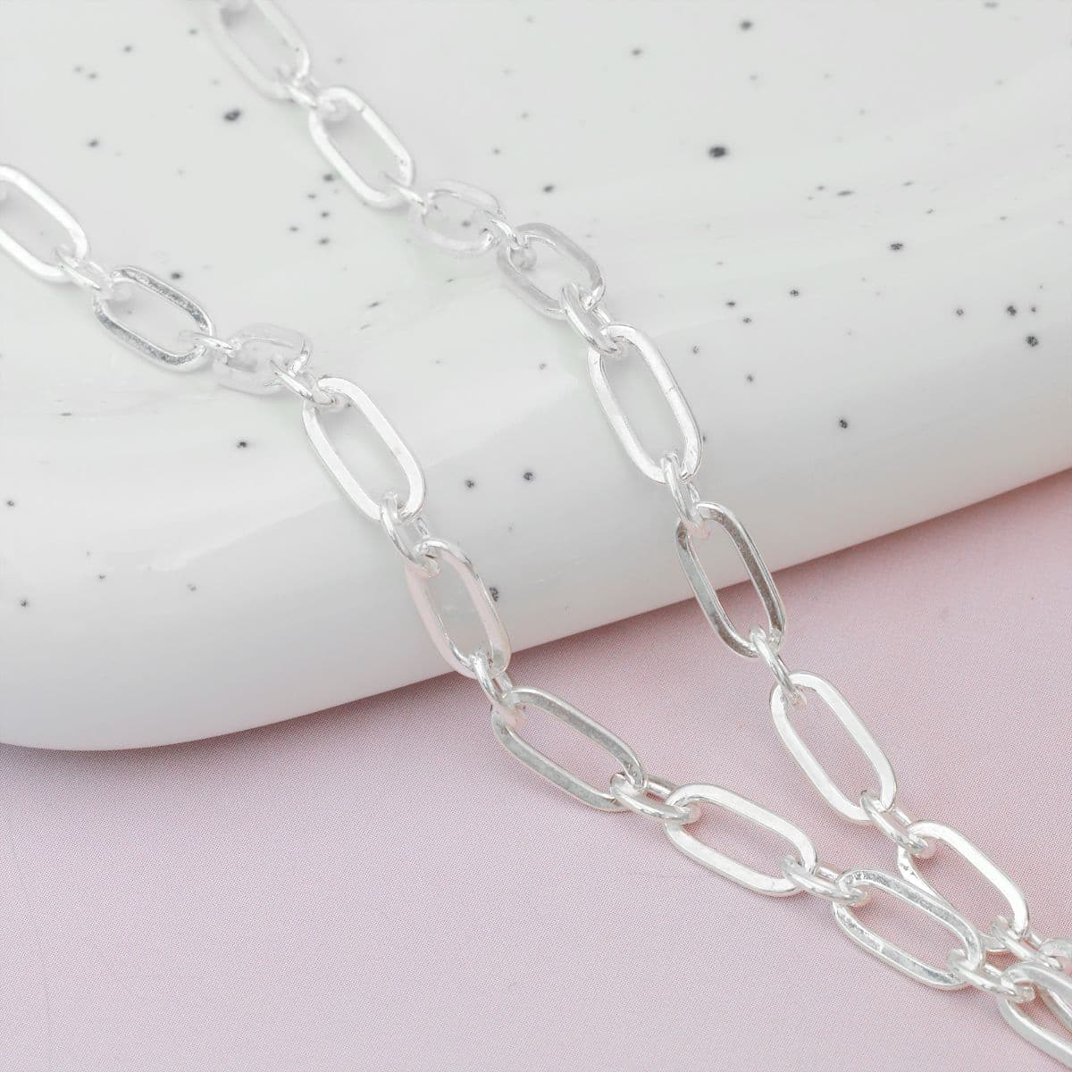 [SN6403] Silver 925 Crush Big Heart Bold Clip Necklace - 이미지 5