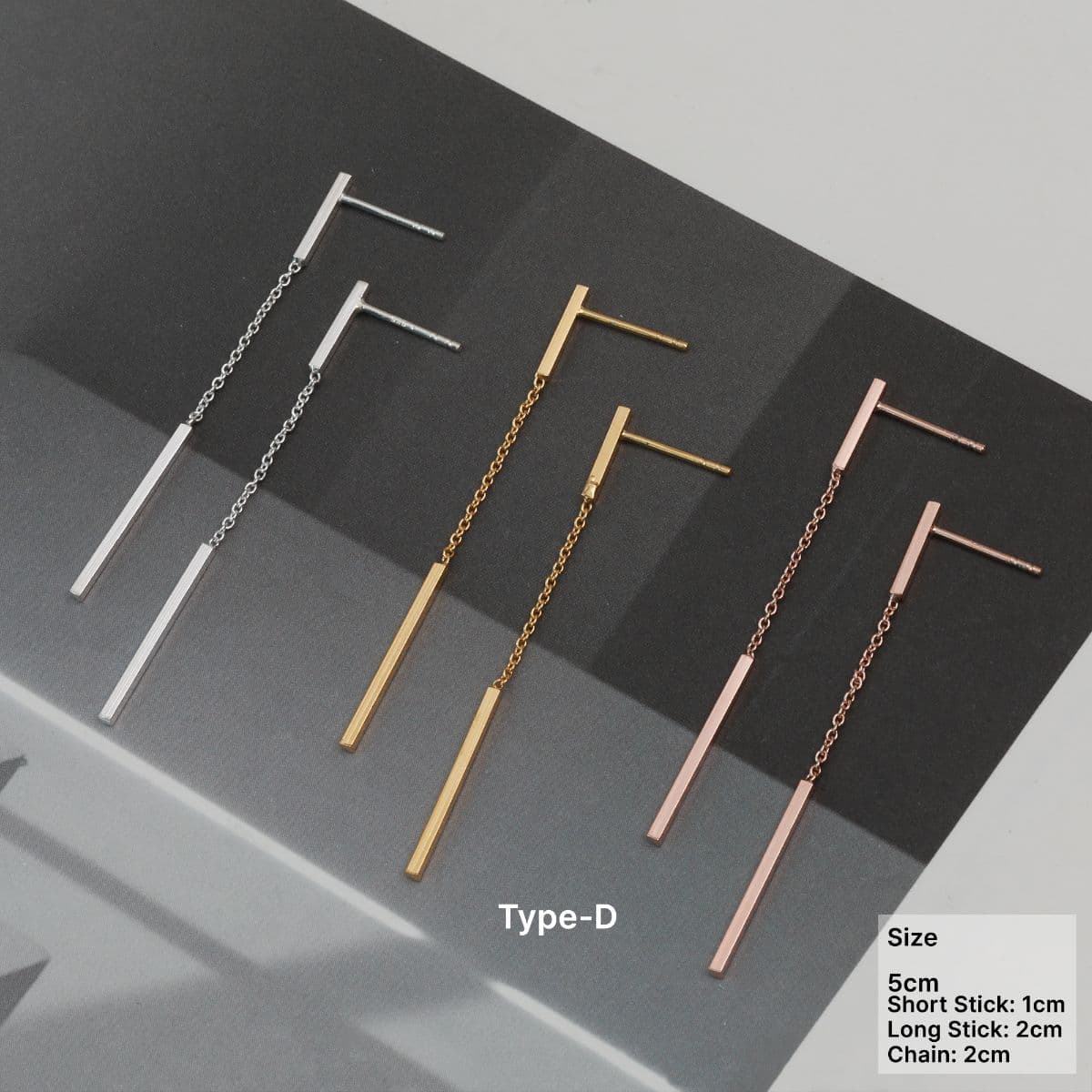 Silver 925 Chain Drop Clutch Earring Series - 이미지 18