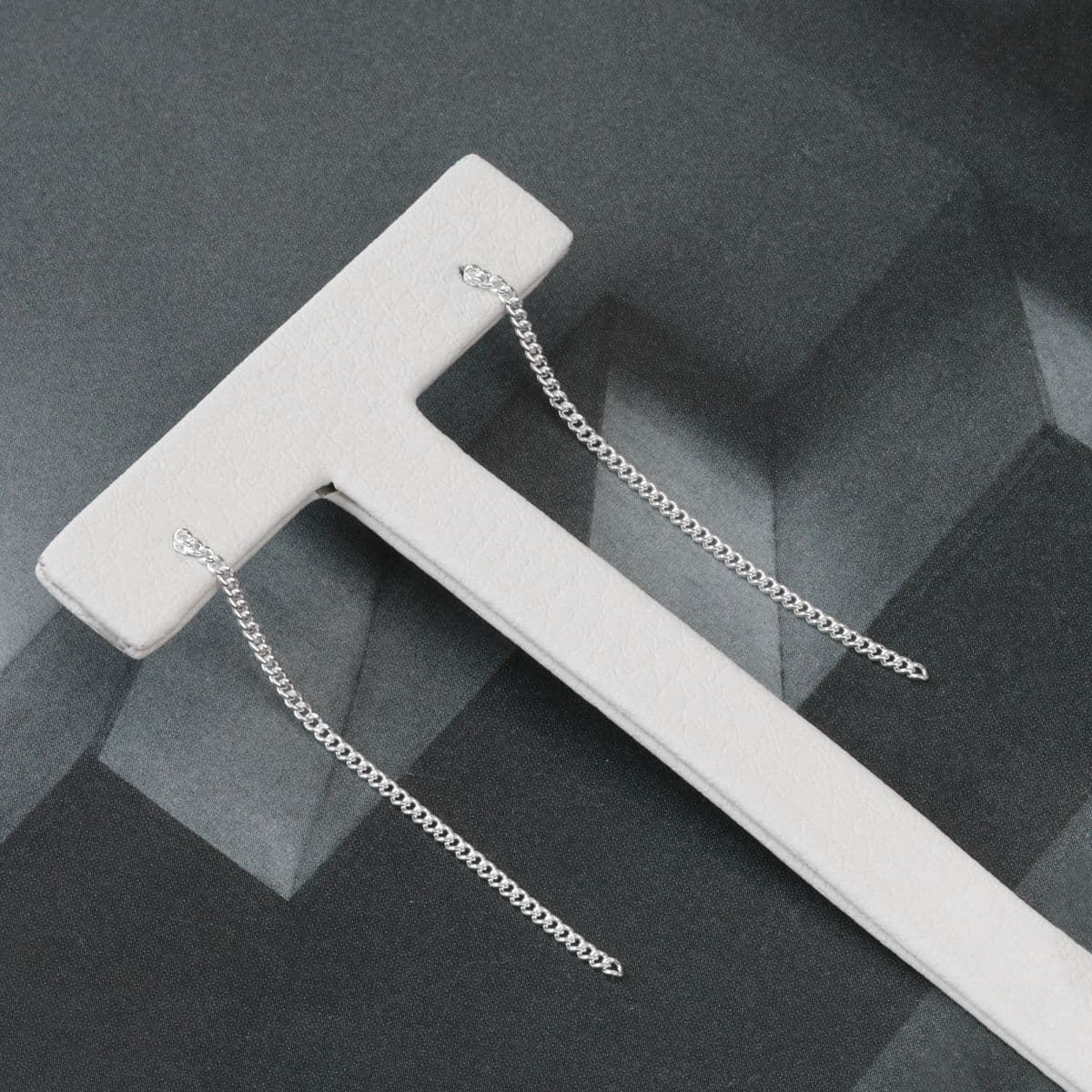 Silver 925 Chain Drop Clutch Earring Series - 이미지 3