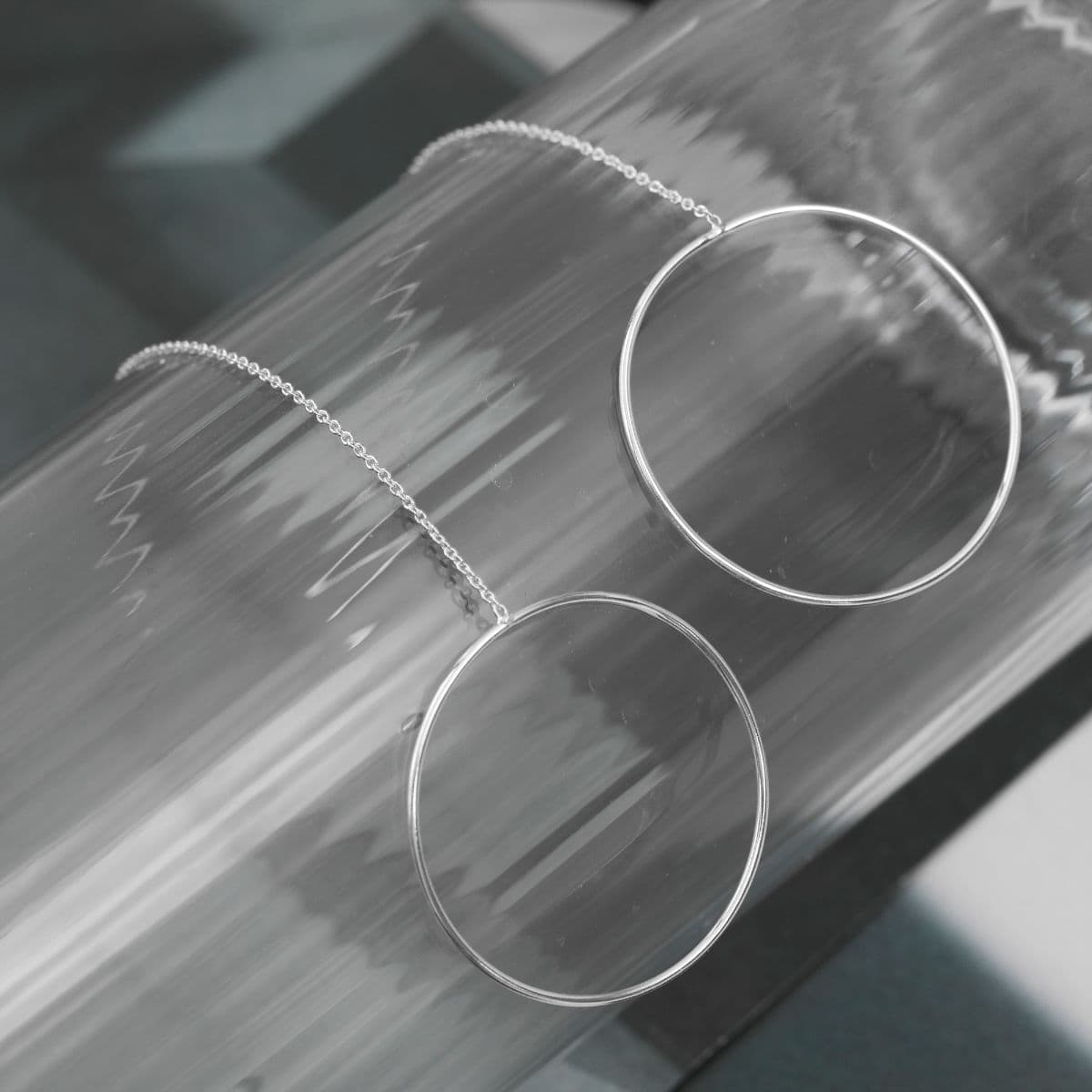 Silver 925 Chain Drop Clutch Earring Series - 이미지 11