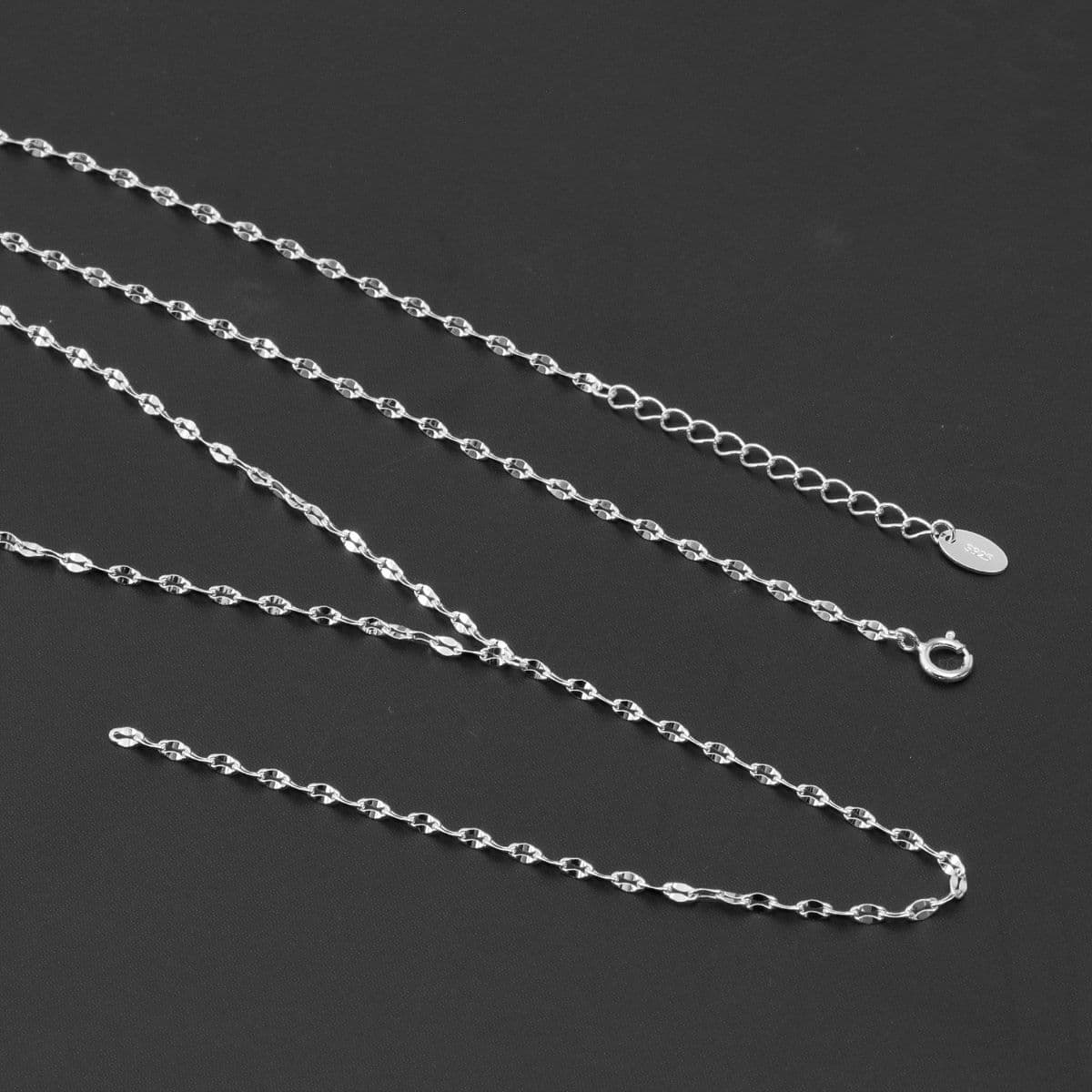 Silver 925 Drop Stick and Chain Necklace Series - 이미지 15