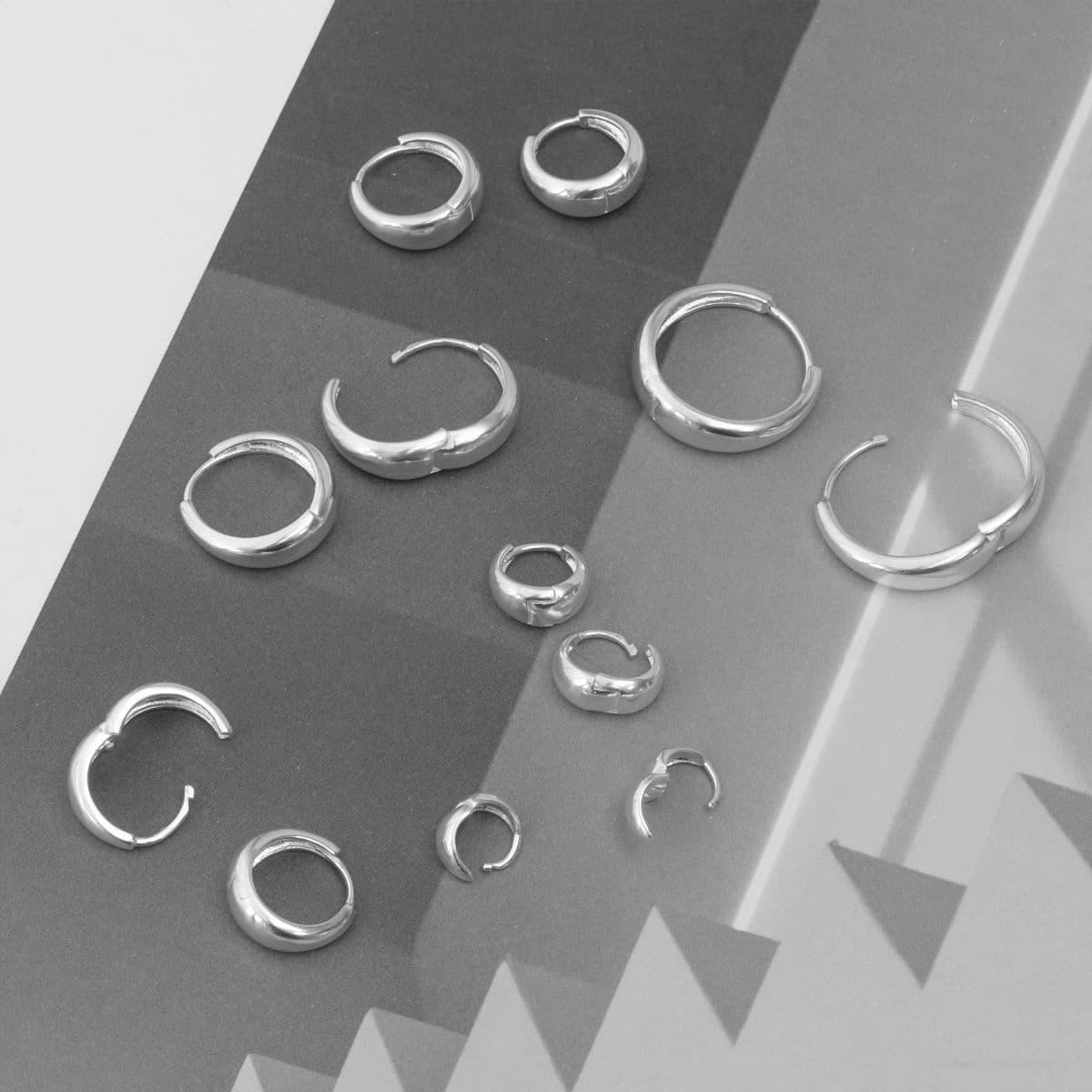 [SE4500] Silver 925 Basic Water Drop One-Touch Earrings - 이미지 11