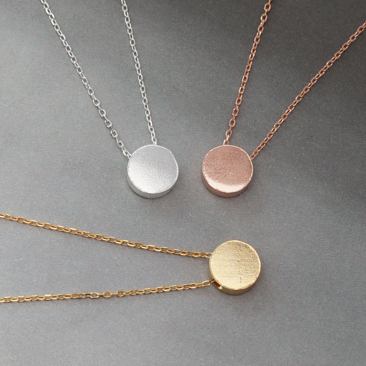 [SN6501] Silver 925 Flat Bold Round Necklace - 이미지 7