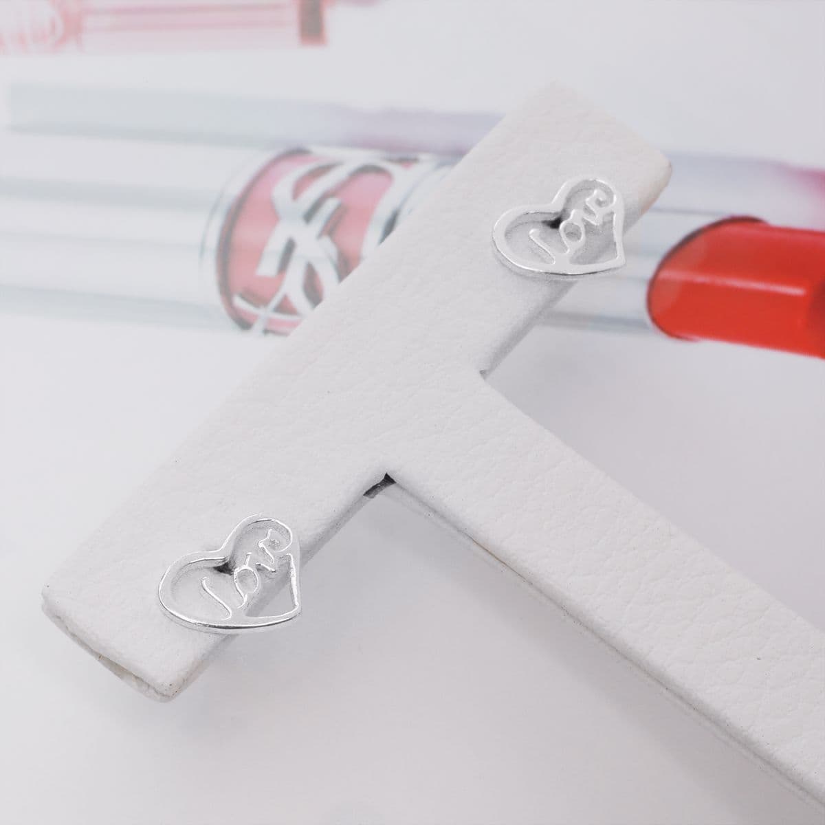 [SE6512] Silver 925 Love in Heart Earrings - 이미지 4