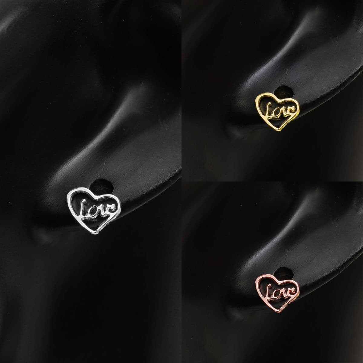 [SE6512] Silver 925 Love in Heart Earrings - 이미지 9
