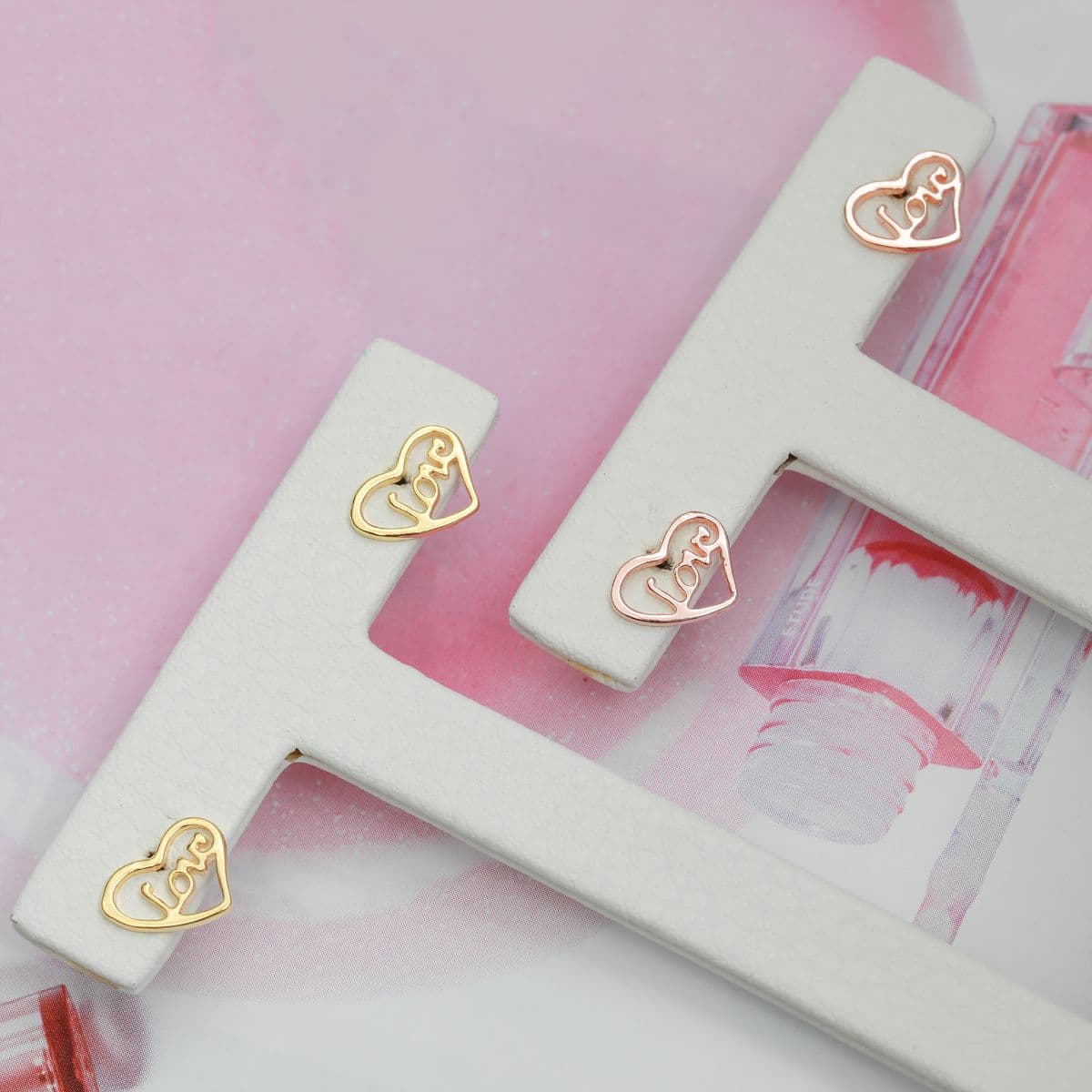 [SE6512] Silver 925 Love in Heart Earrings - 이미지 6