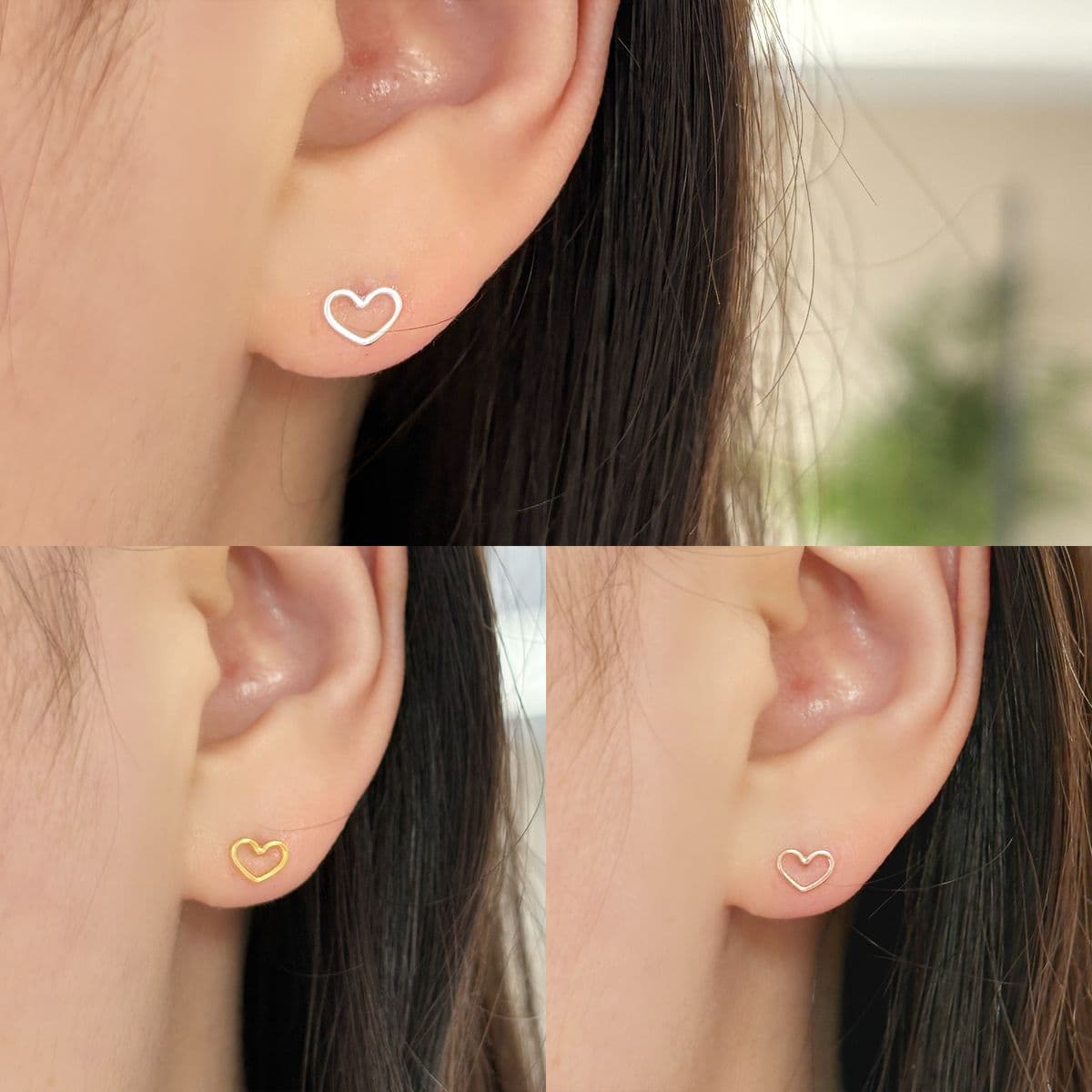 [SPC6510, SPC6511, SPC6512] Silver 925 Simple Heart Piercing Series - 이미지 4
