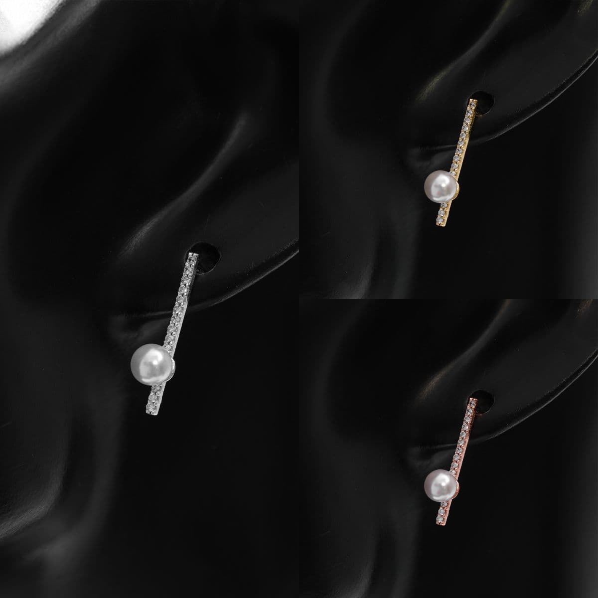 [SE6603], [SE6604], [SE6605] Silver 925 Drop Cubic Earrings Series - 이미지 8
