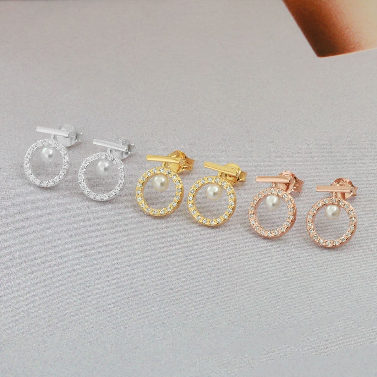 Silver 925 Full of Cubic Earring Series - 이미지 13