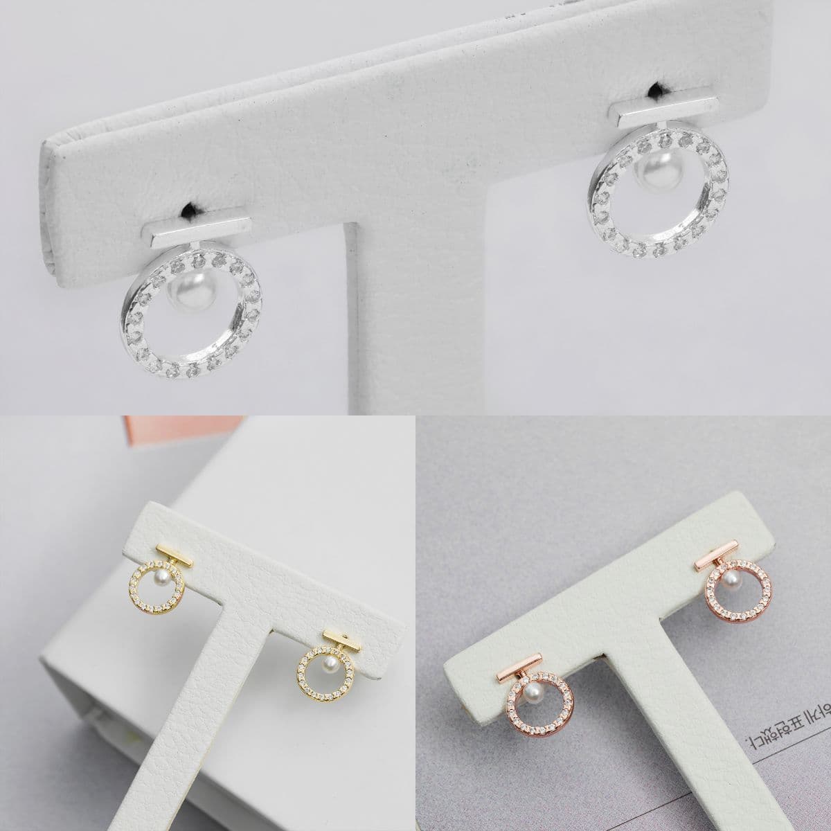 Silver 925 Full of Cubic Earring Series - 이미지 12